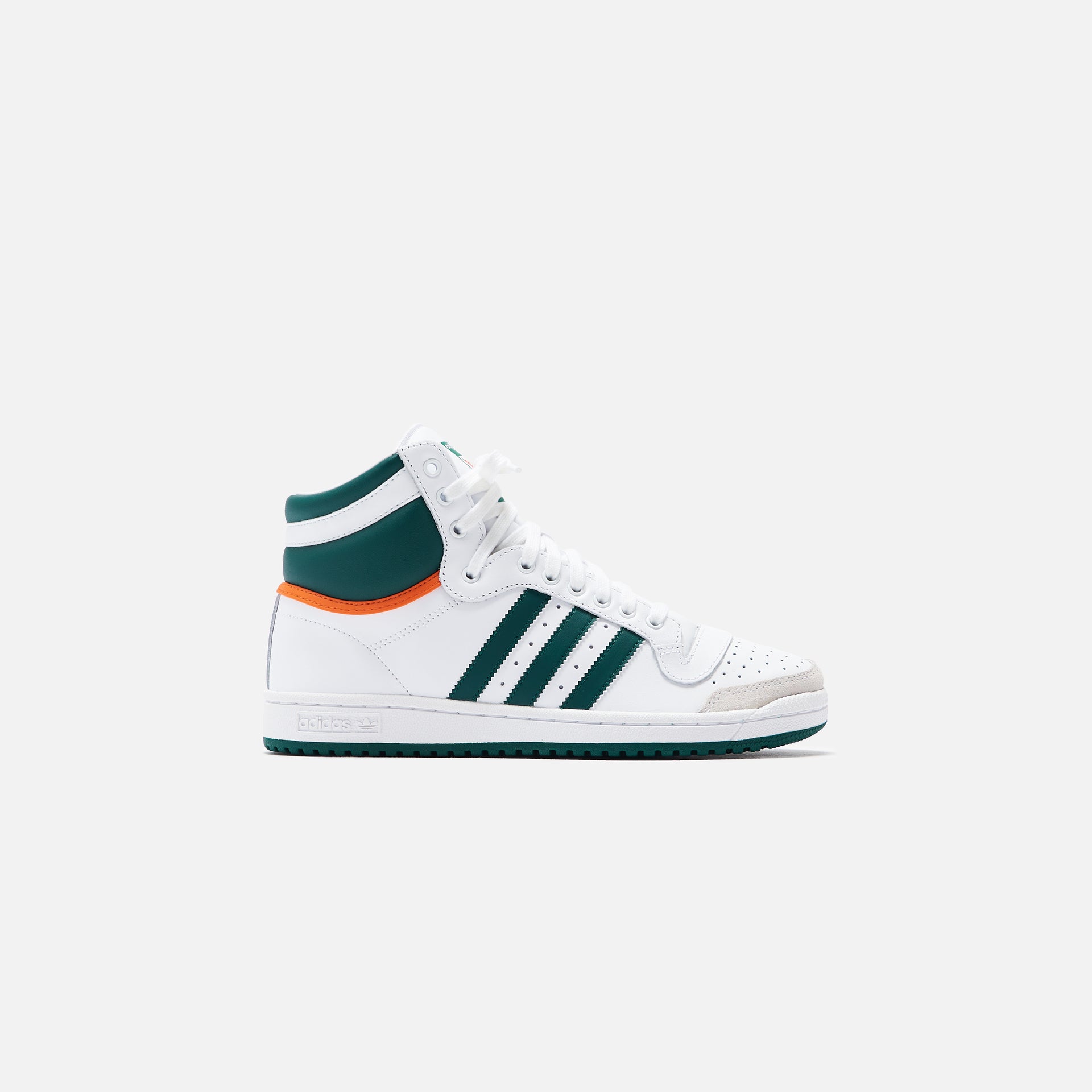 adidas Originals Top Ten High White Collegiate Green Orange