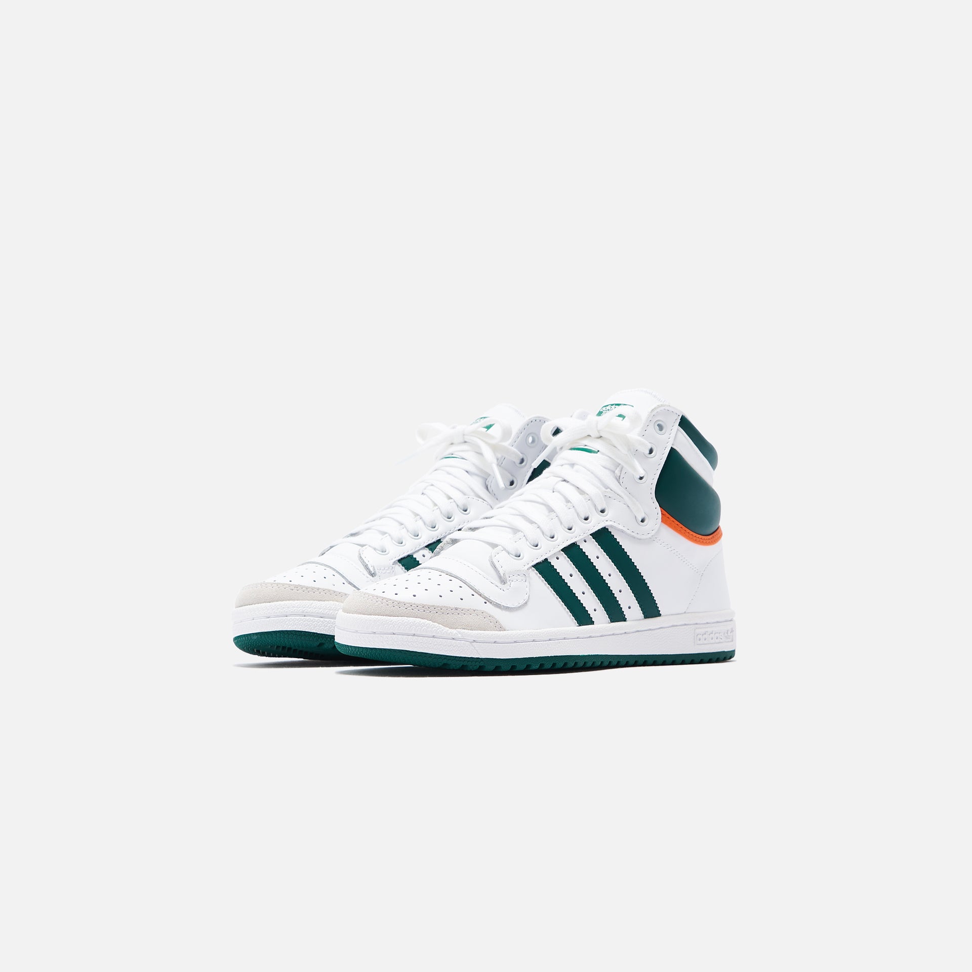 adidas Originals Top Ten High - White / Collegiate Green / Orange