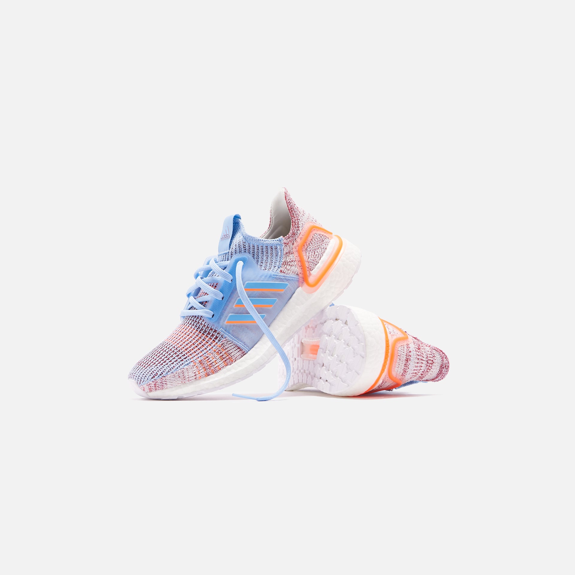 adidas WMNS UltraBoost 19 - Glow Blue / Hi-Res Coral / Active Maroon