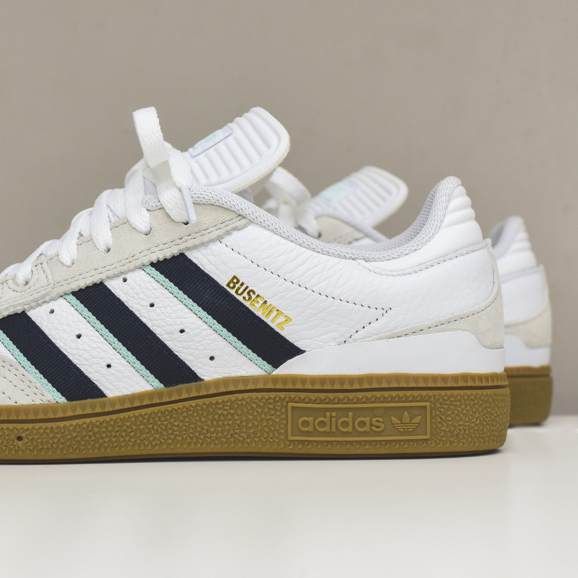 adidas Originals Busenitz - White / Collegiate Burgundy / Clear Mint