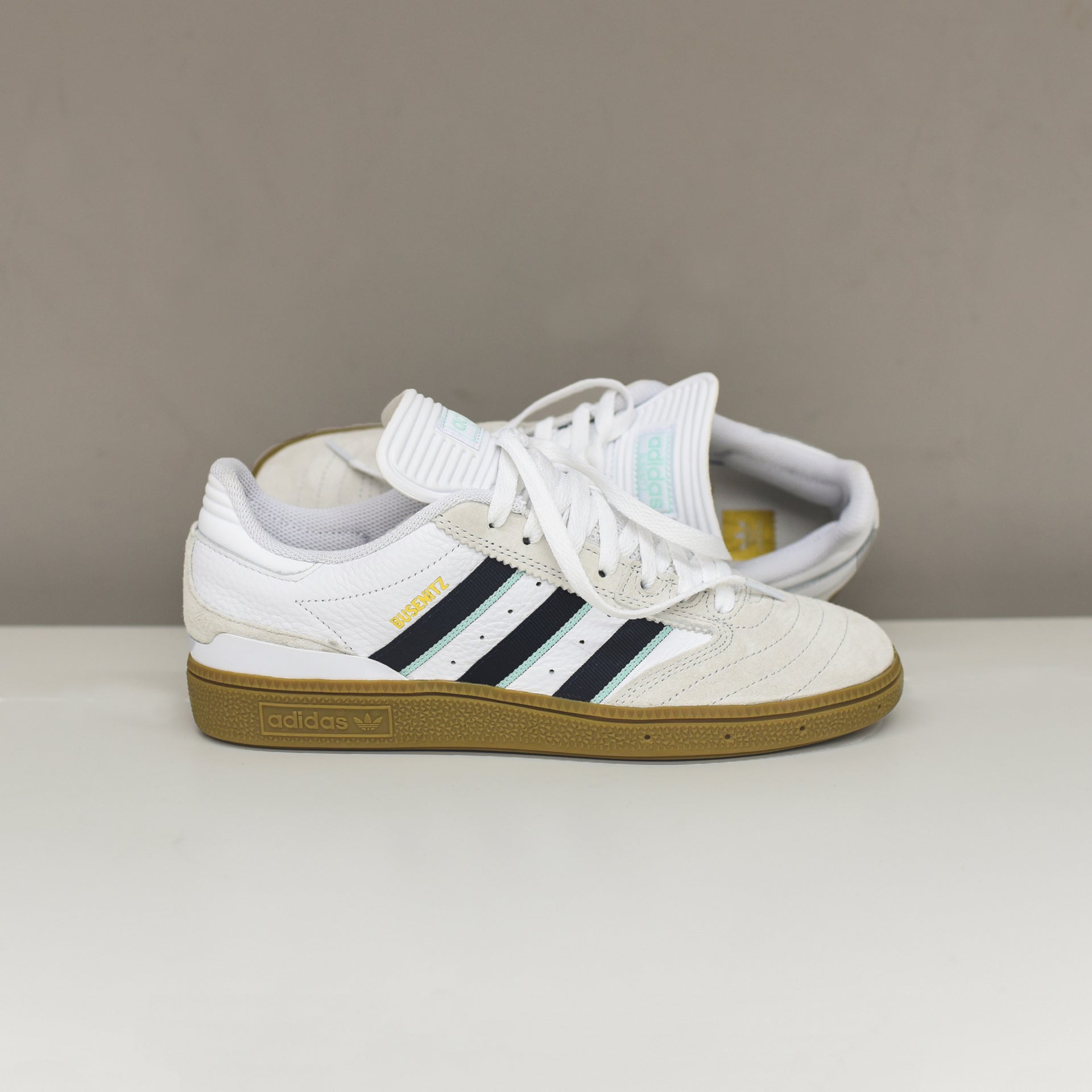 adidas Originals Busenitz - White / Collegiate Burgundy / Clear Mint