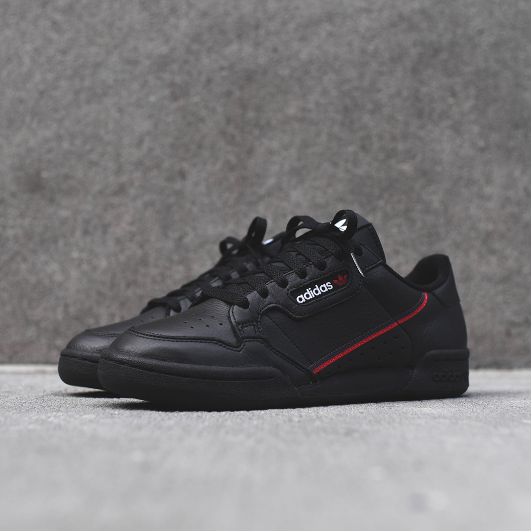 adidas Originals Continental 80 - Black / Red Kith adidas Originals Continental 80 - Black / Red Kith