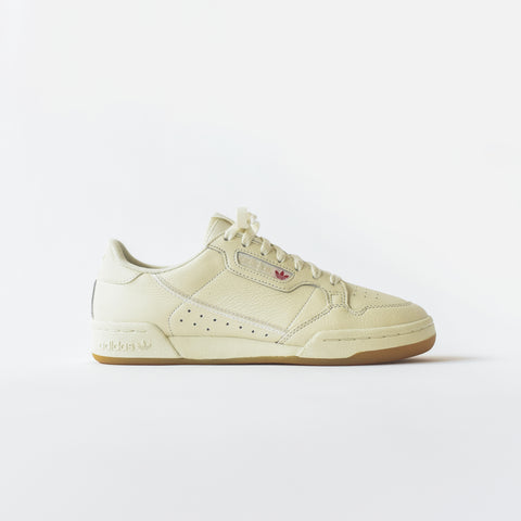 Adidas continental 80 off white raw white gum Clearance
