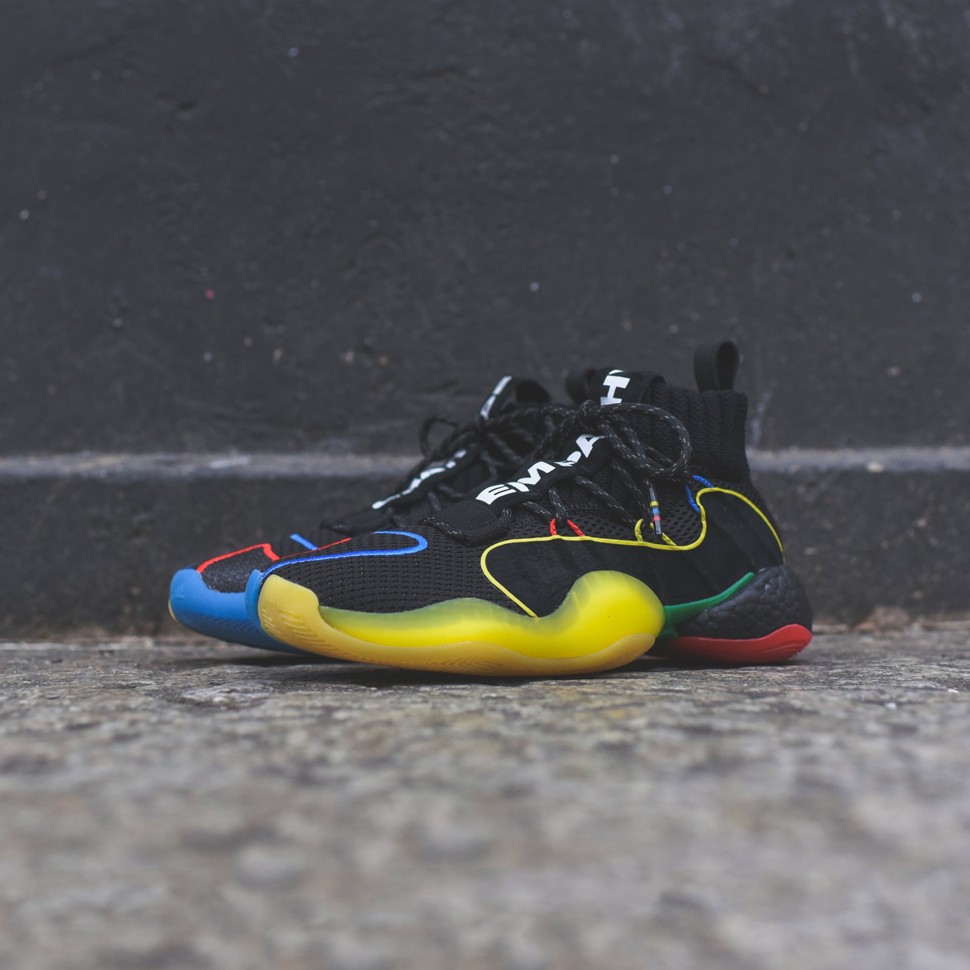 adidas x Pharrell Williams BYW LVL X - Core Black / Green / Red / Bright Royal