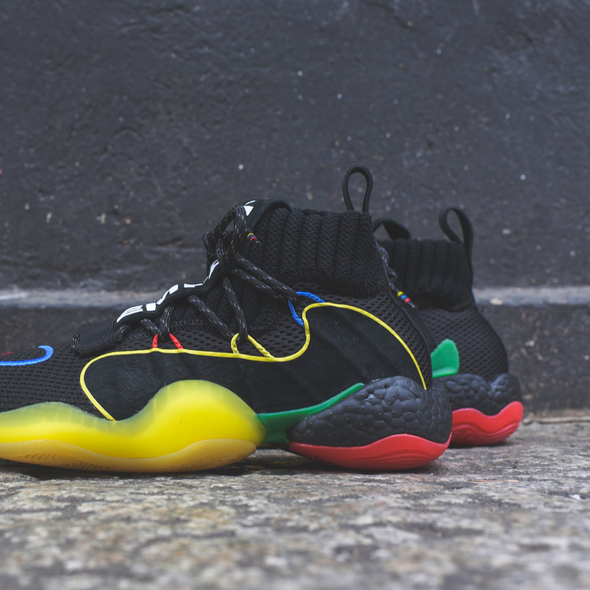 adidas x Pharrell Williams BYW LVL X - Core Black / Green / Red / Bright Royal