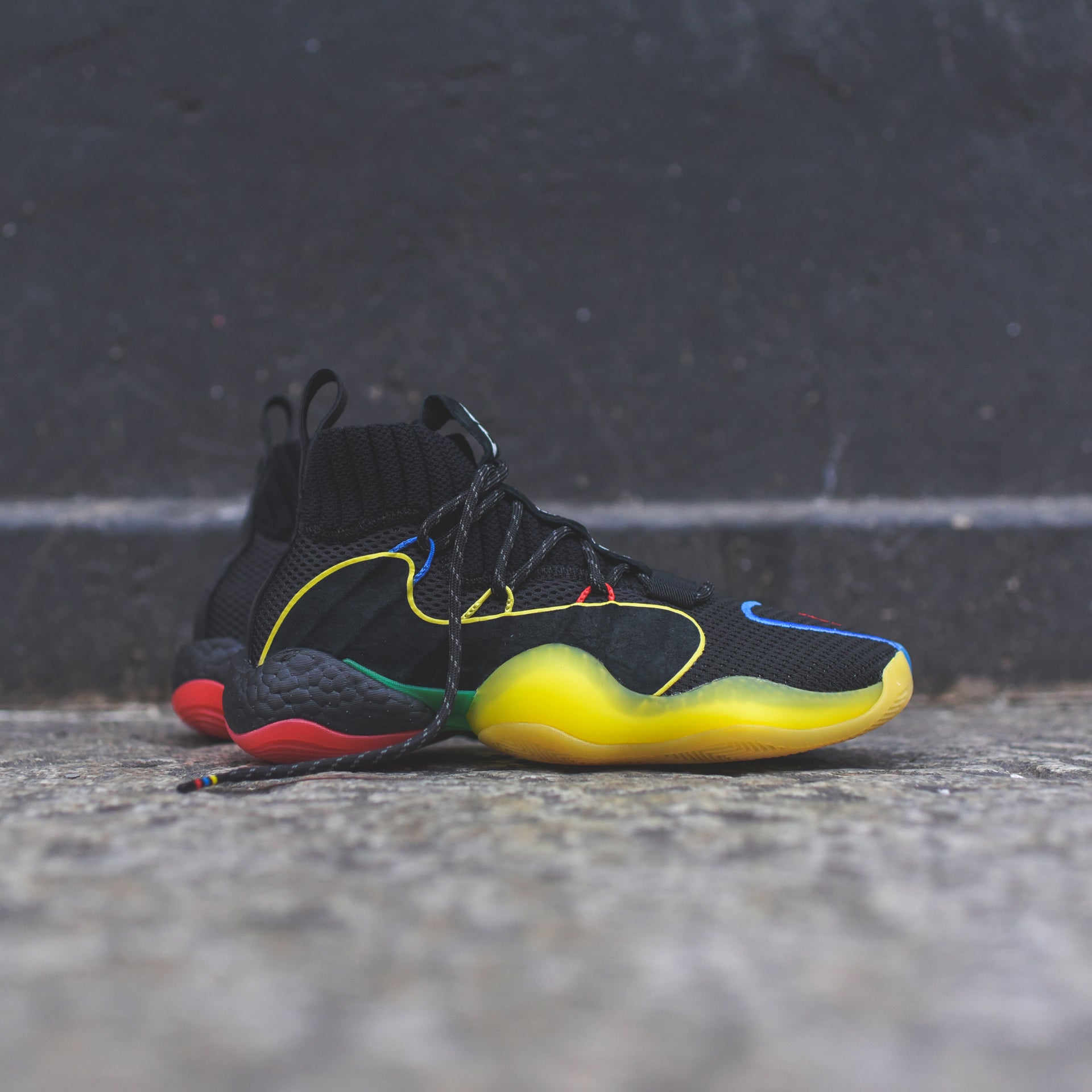 adidas x Pharrell Williams BYW LVL X - Core Black / Green / Red / Bright Royal