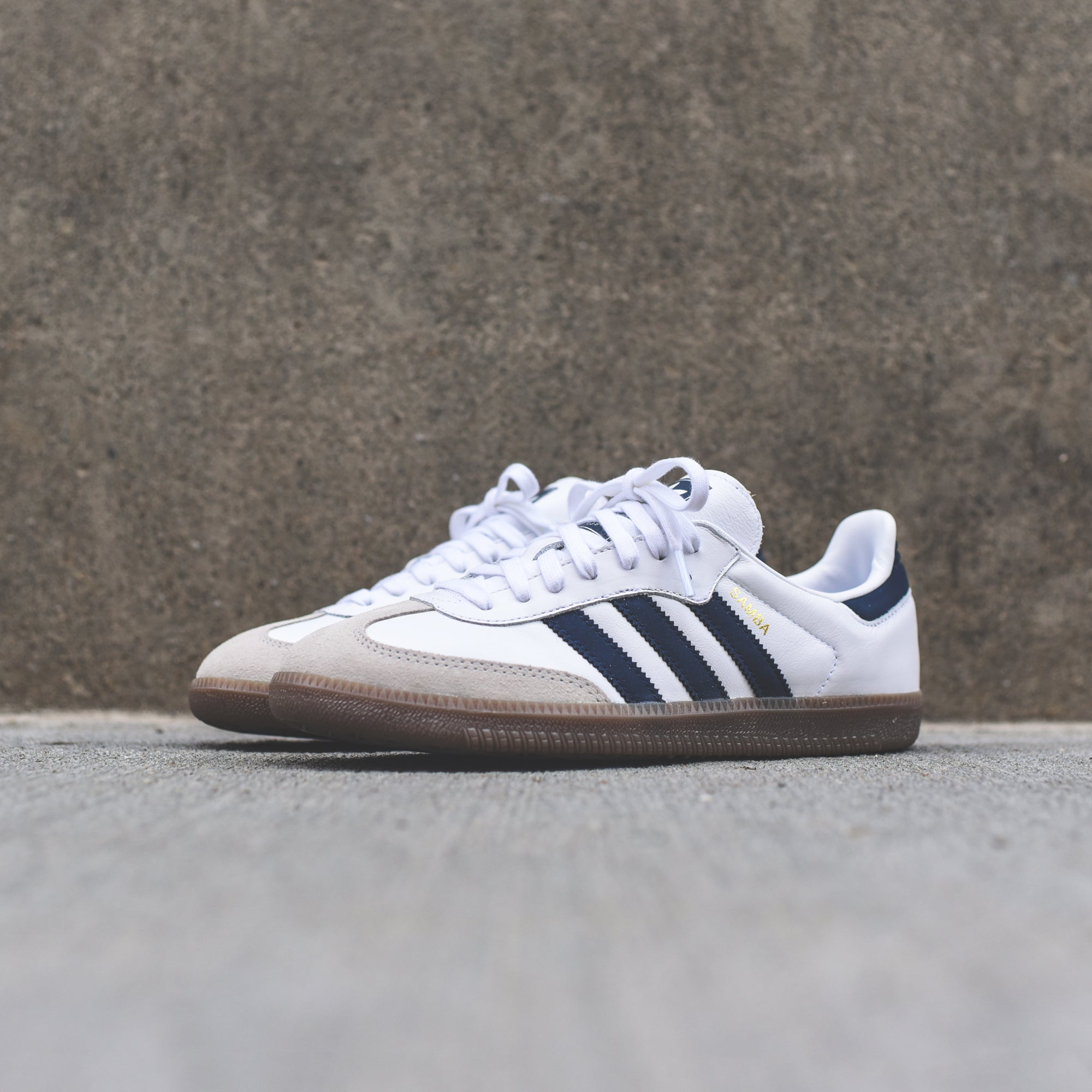 adidas Originals Samba - White / Collegiate Navy – Kith