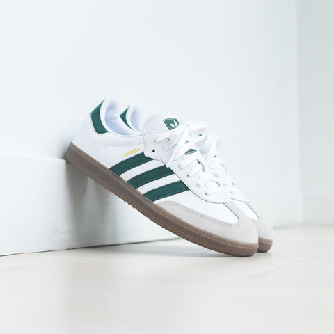 adidas Originals Samba - White / Collegiate Green