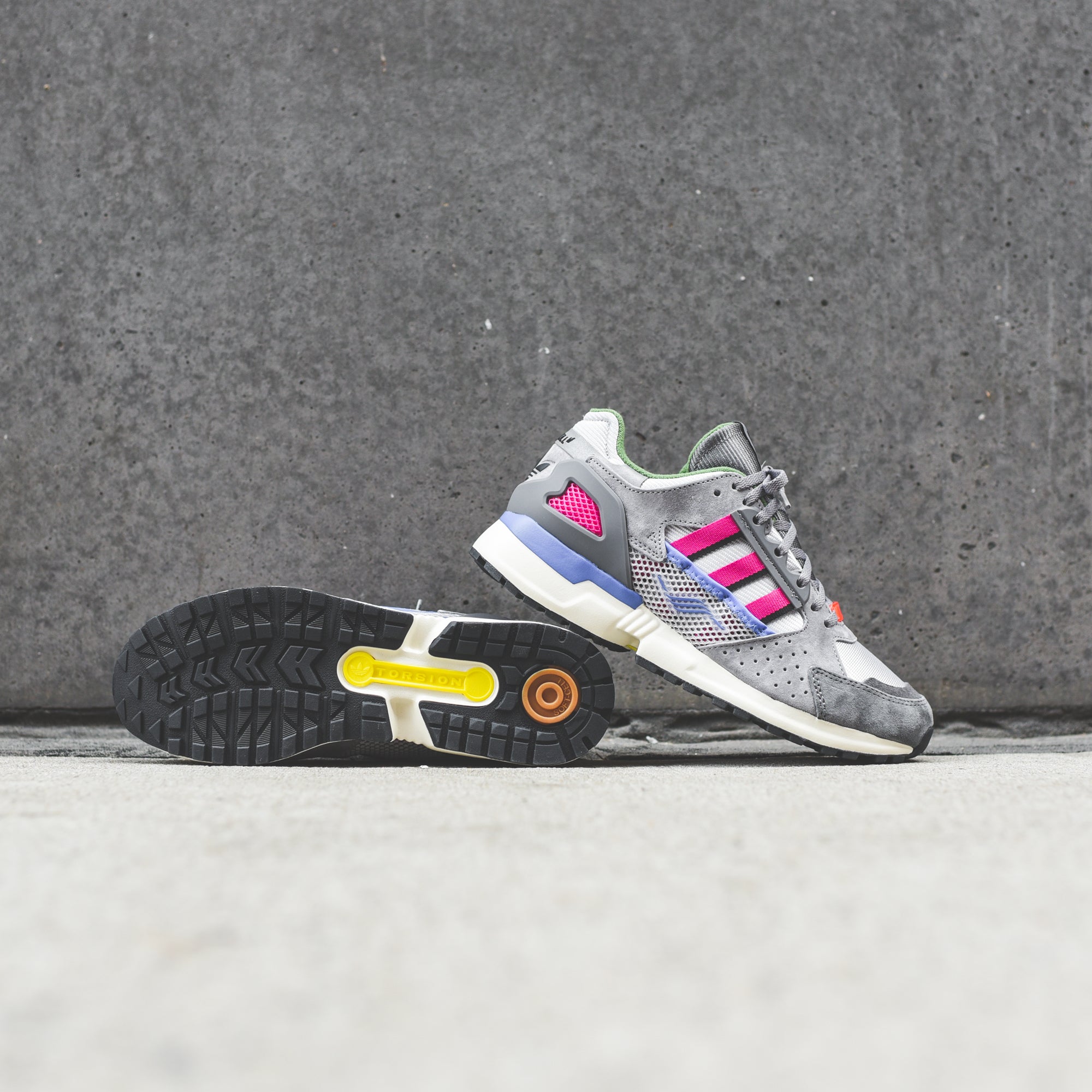 adidas Consortium x Overkill ZX10000-C - Grey / Teal – Kith
