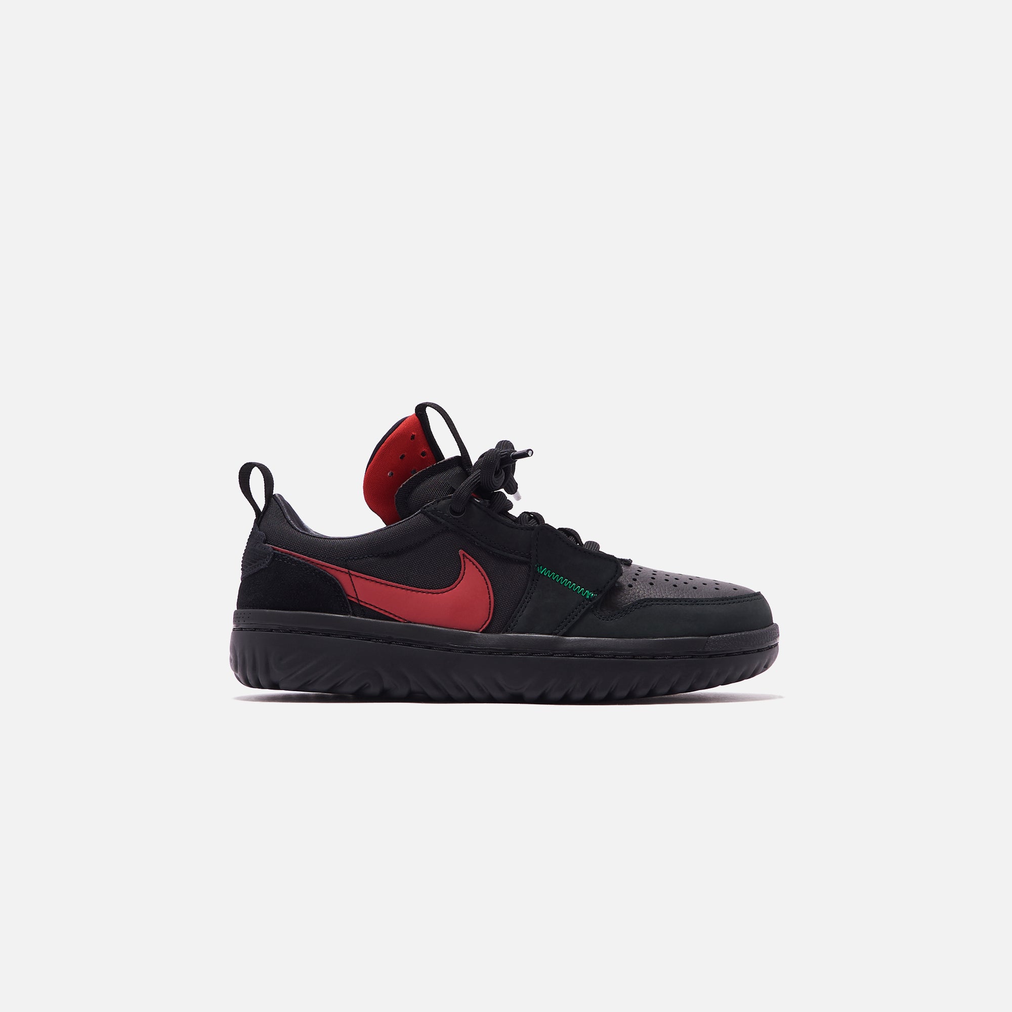 Nike Air Jordan 1 Low React Fearless - Black / Varsity Red / Lucky Gre –  Kith