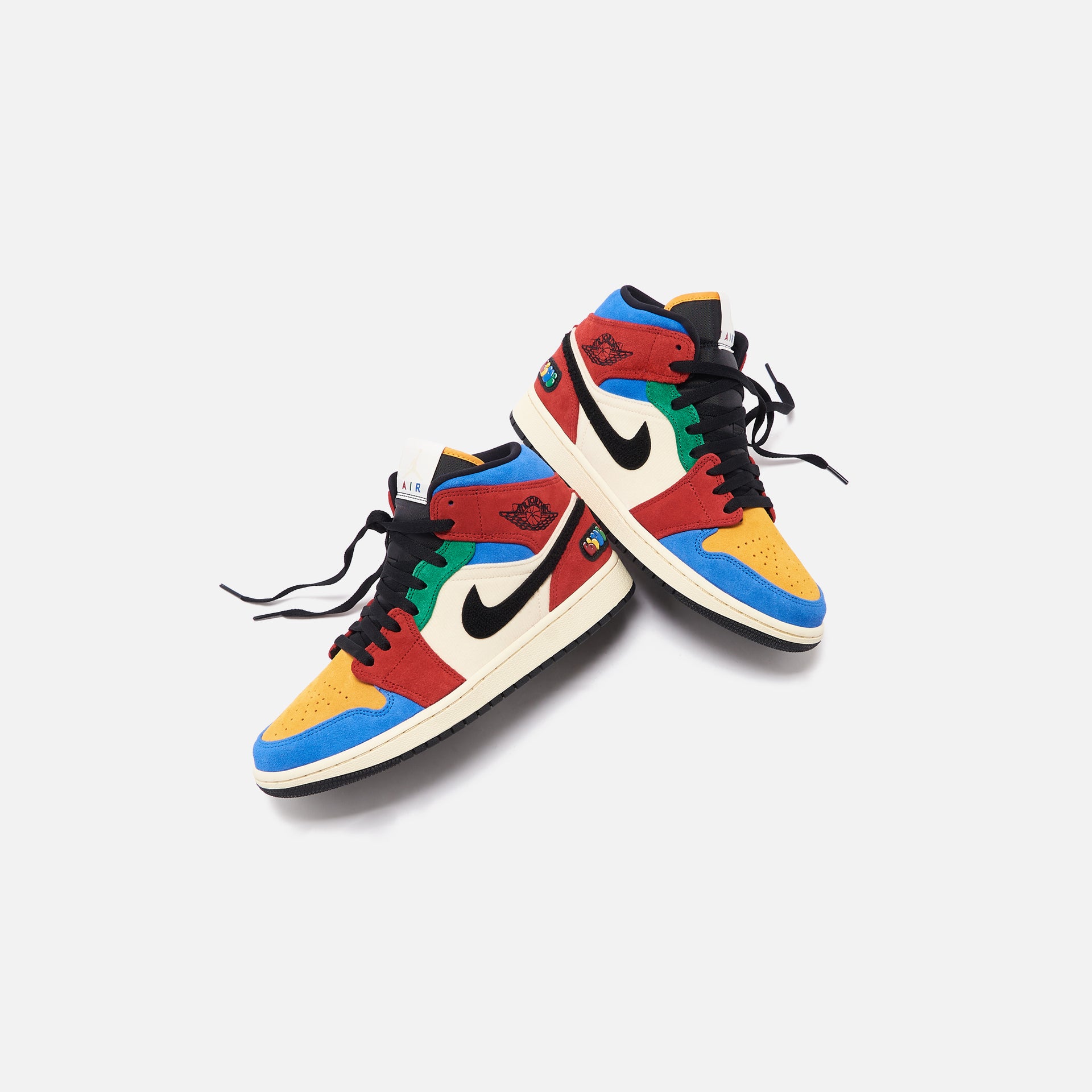 Nike Air Jordan 1 Mid Se Fearless NA - Muslin / Varsity Red / Royal