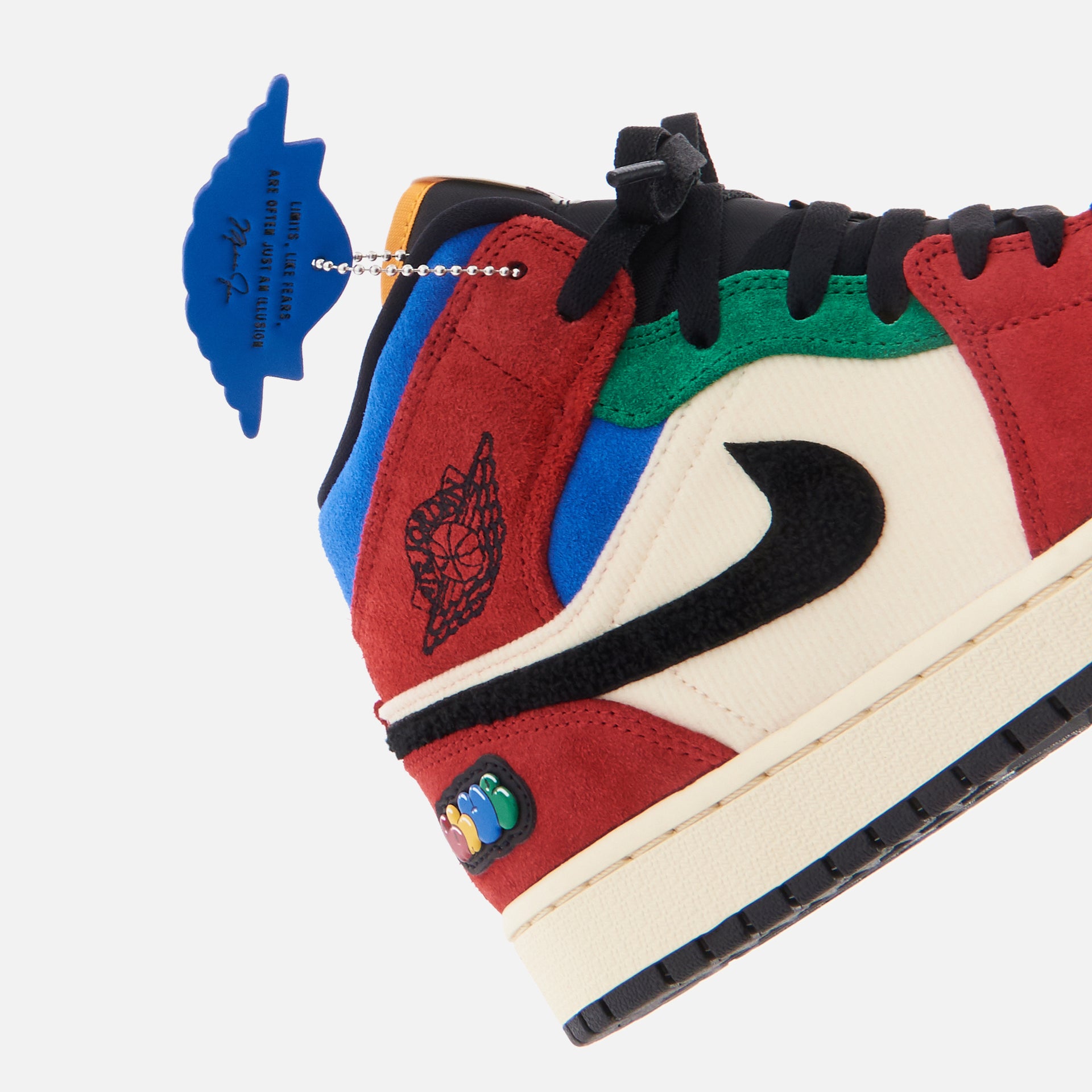 Nike Air Jordan 1 Mid Se Fearless NA - Muslin / Varsity Red / Royal
