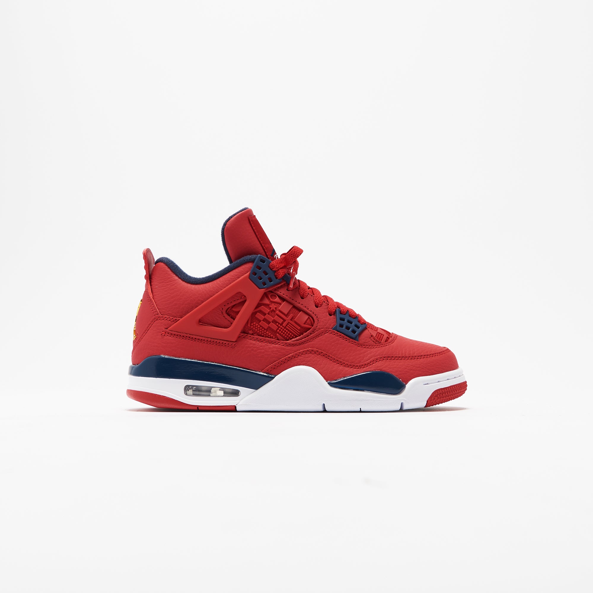 Jordan 4 red outlet gold white