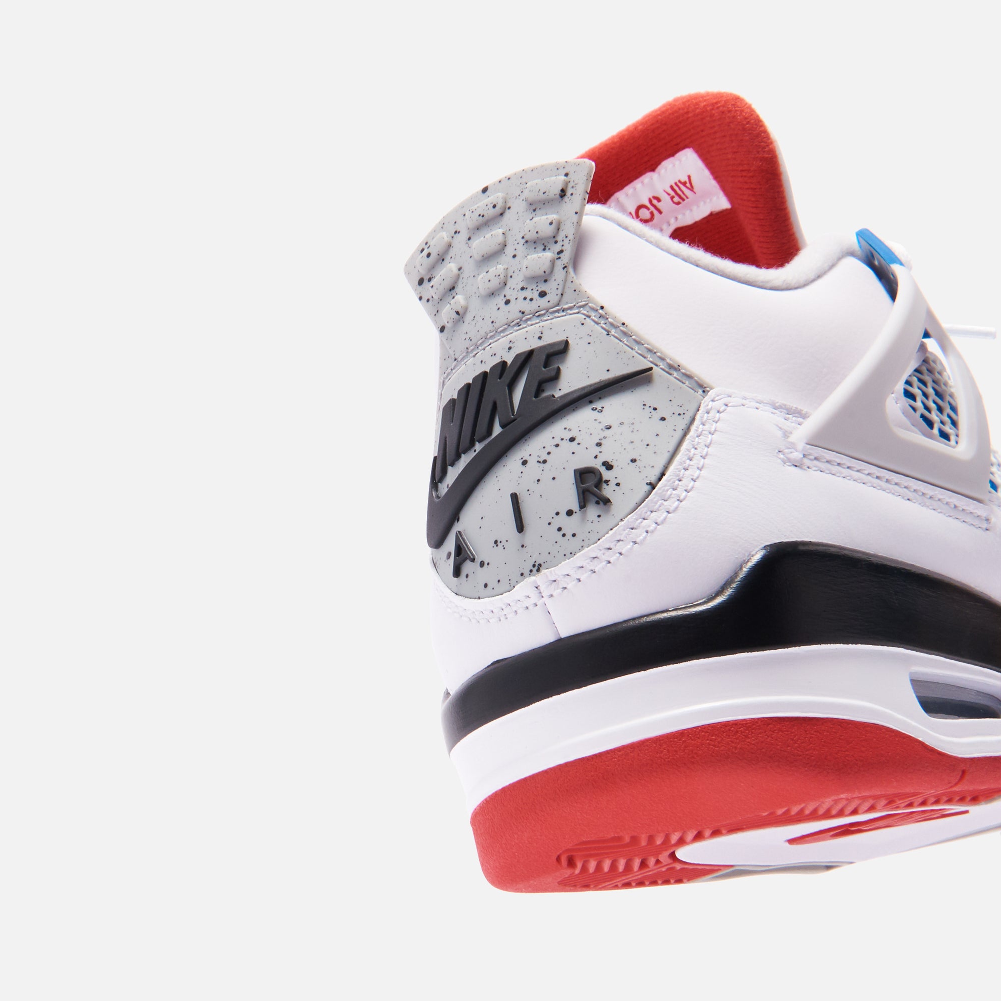 Nike Air Jordan 4 Retro SE - White / Military Blue / Fire