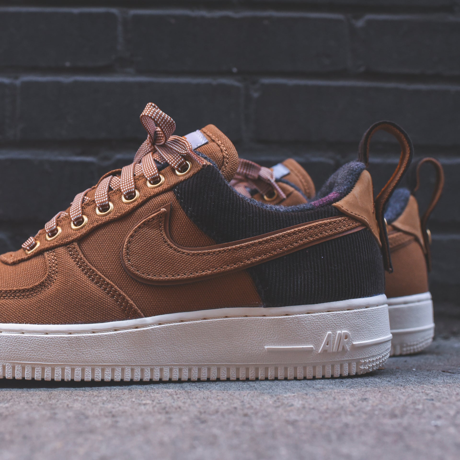 Nike Air Force 1 07 PRM WIP GS - Brown / Ale Brown / Sail