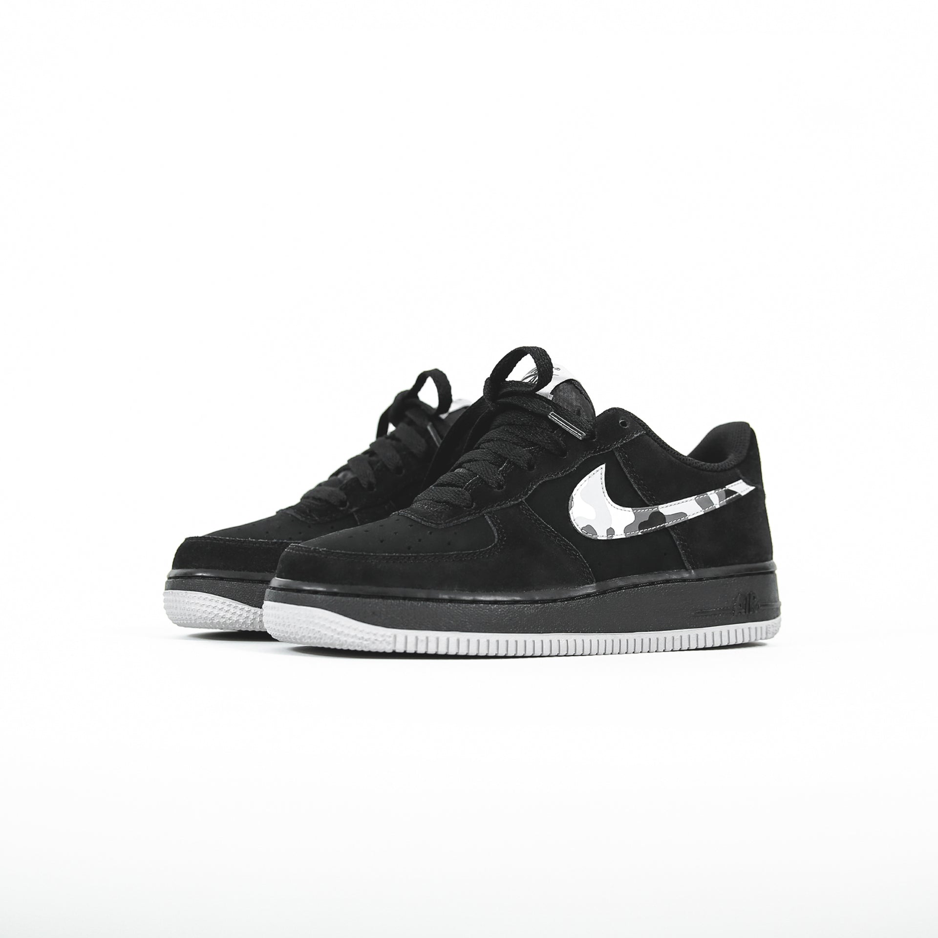 Nike GS Air Force 1 Low -  Black / Wolf Grey / Dark Grey / White