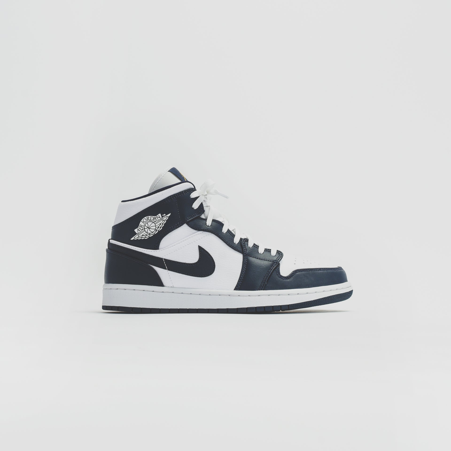 Nike WMNS Air Jordan Mid White Metallic Gold Obsidian – Kith