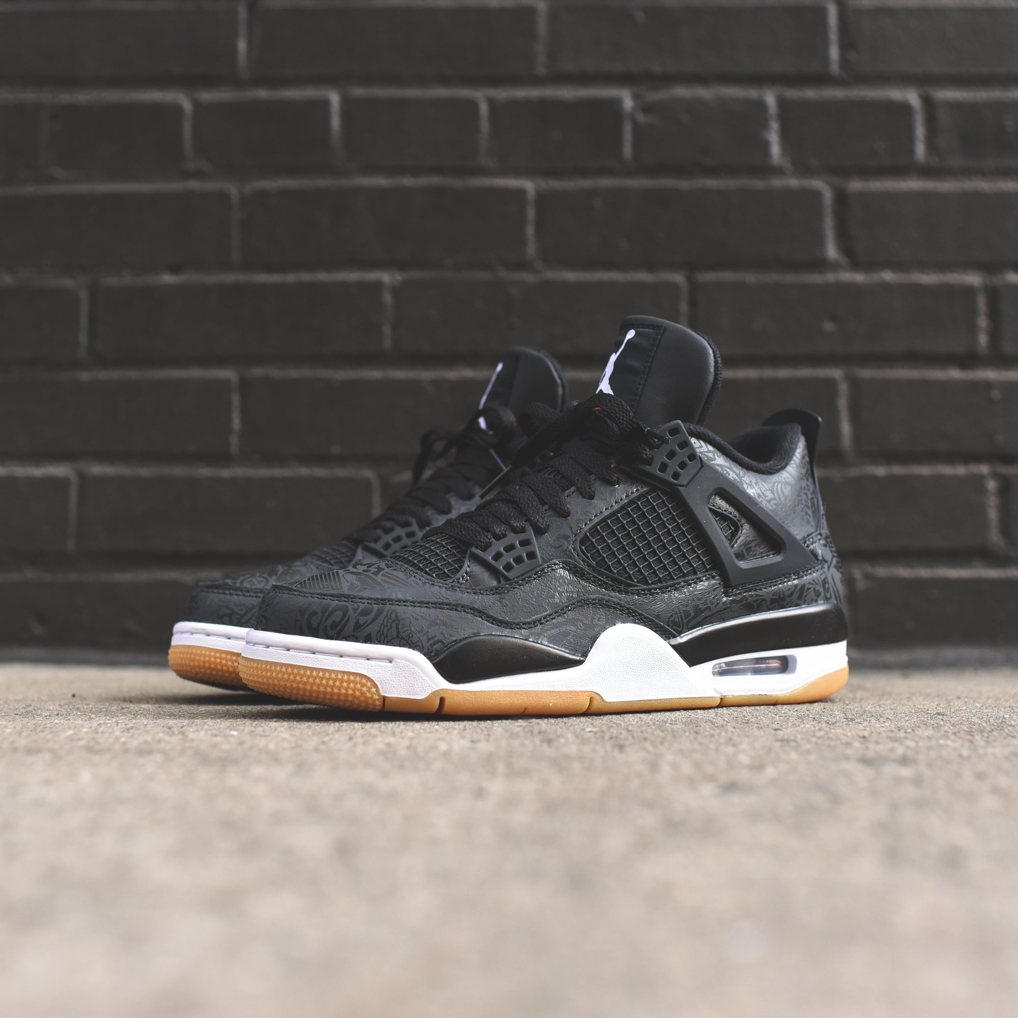 Nike Air Jordan 4 Rare Air - Black / White / Gum – Kith