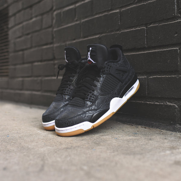 Nike Air Jordan 4 Rare Air Black White Gum Kith