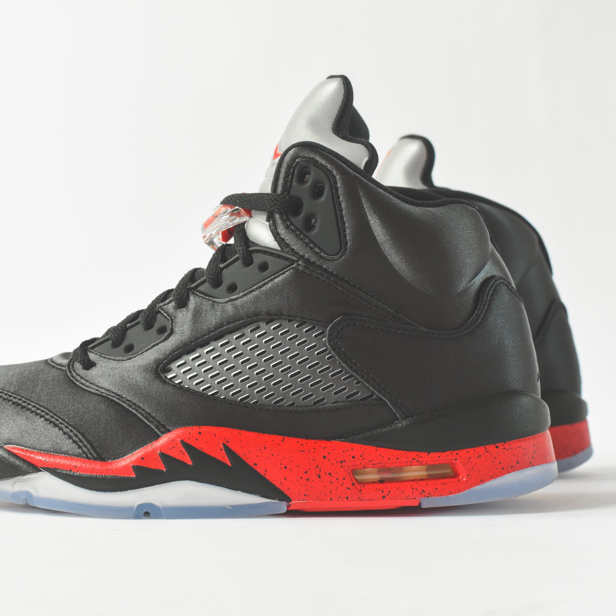 Nike Air Jordan 5 Satin - Black / Red – Kith