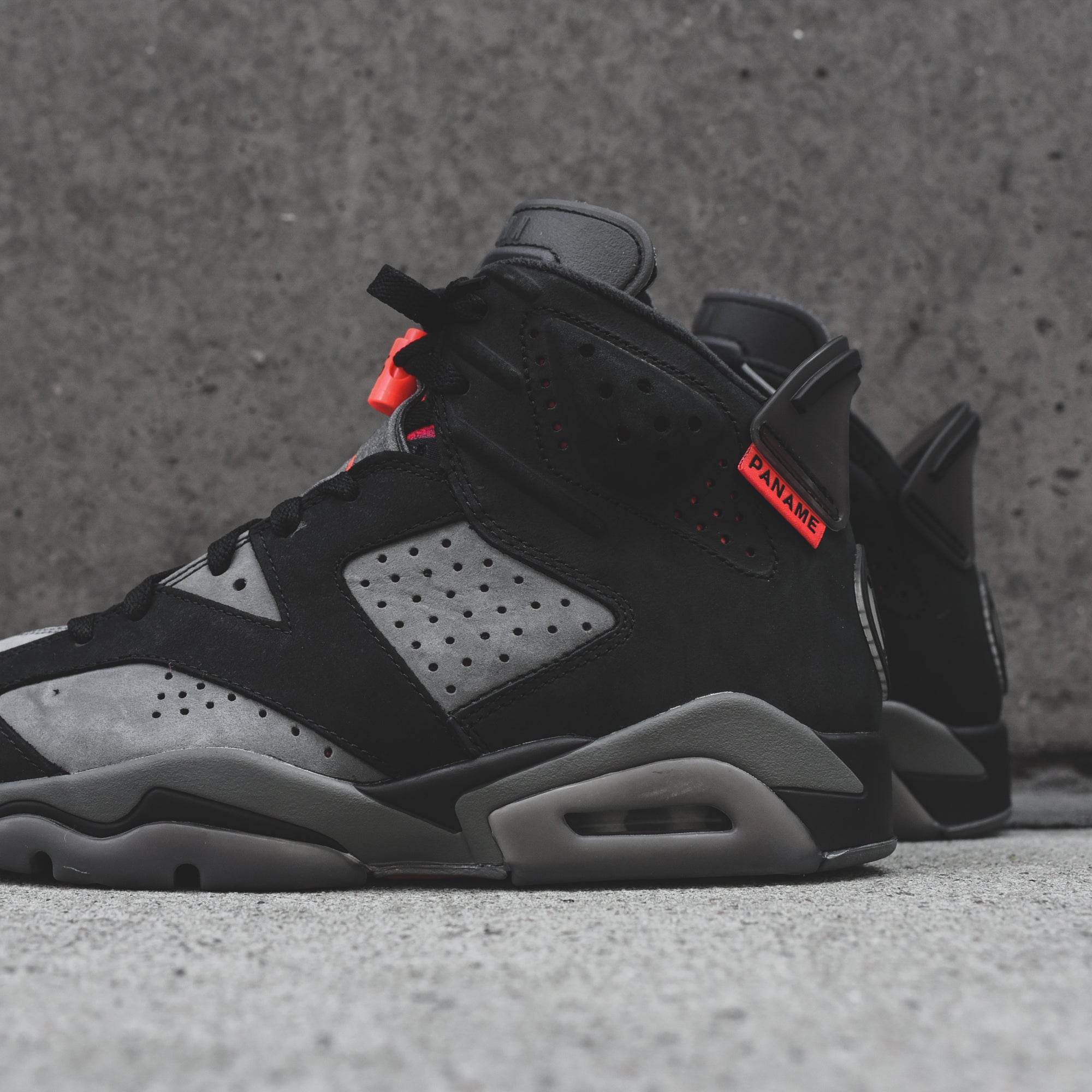 Nike Air Jordan 6 Retro PSG - Iron Grey / Black / Infrared