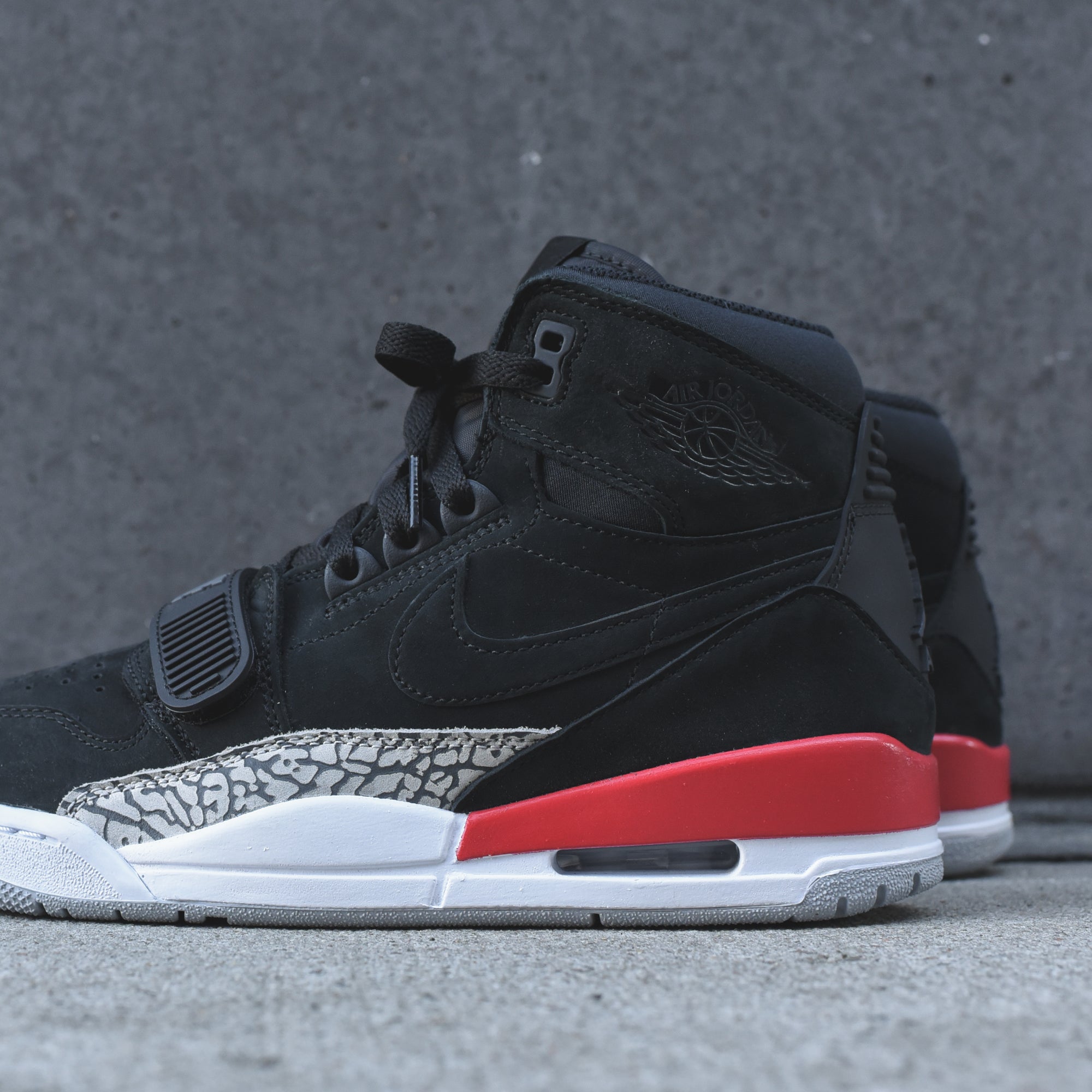 Nike Air Jordan Legacy 312 - Black / Fire Red – Kith