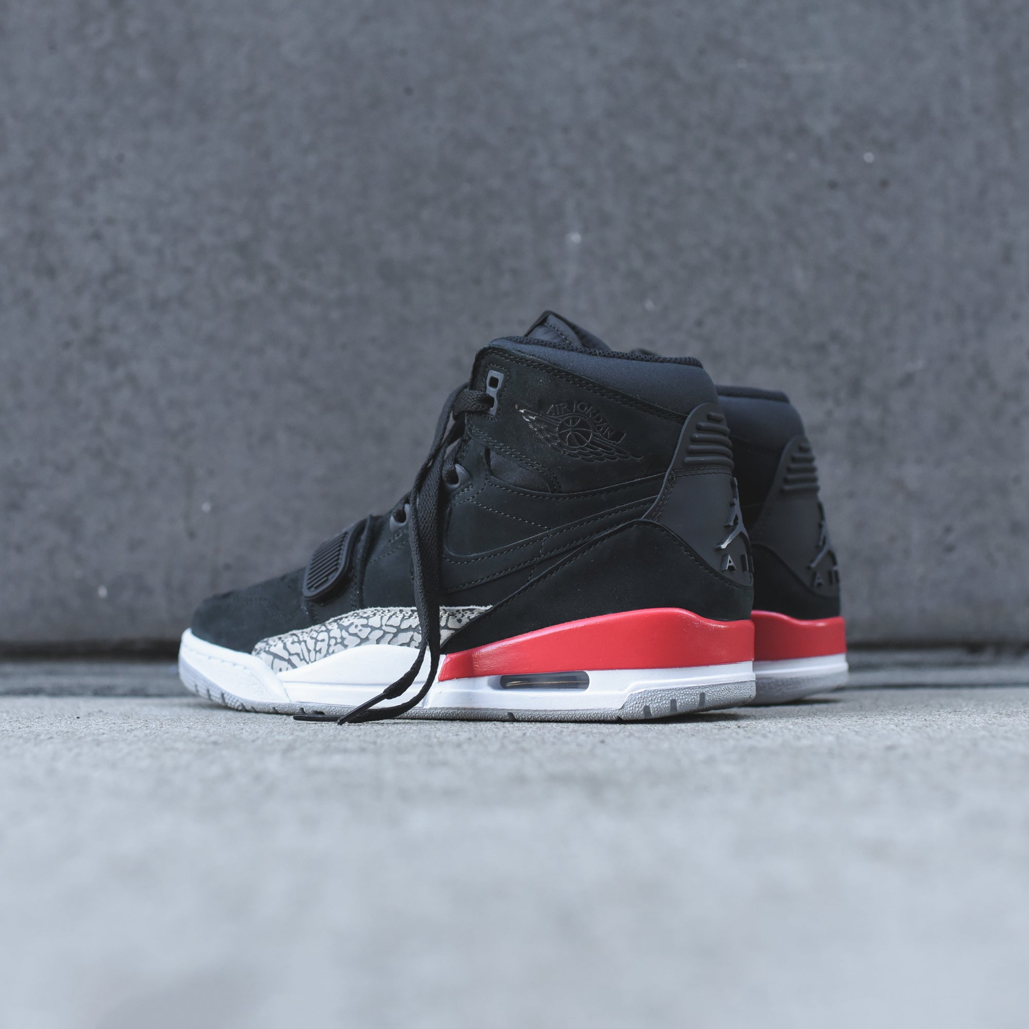 Nike Air Jordan Legacy 312 - Black / Fire Red – Kith