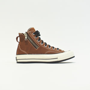 Converse Chuck 70 Side Zip Leather High Top Sneaker