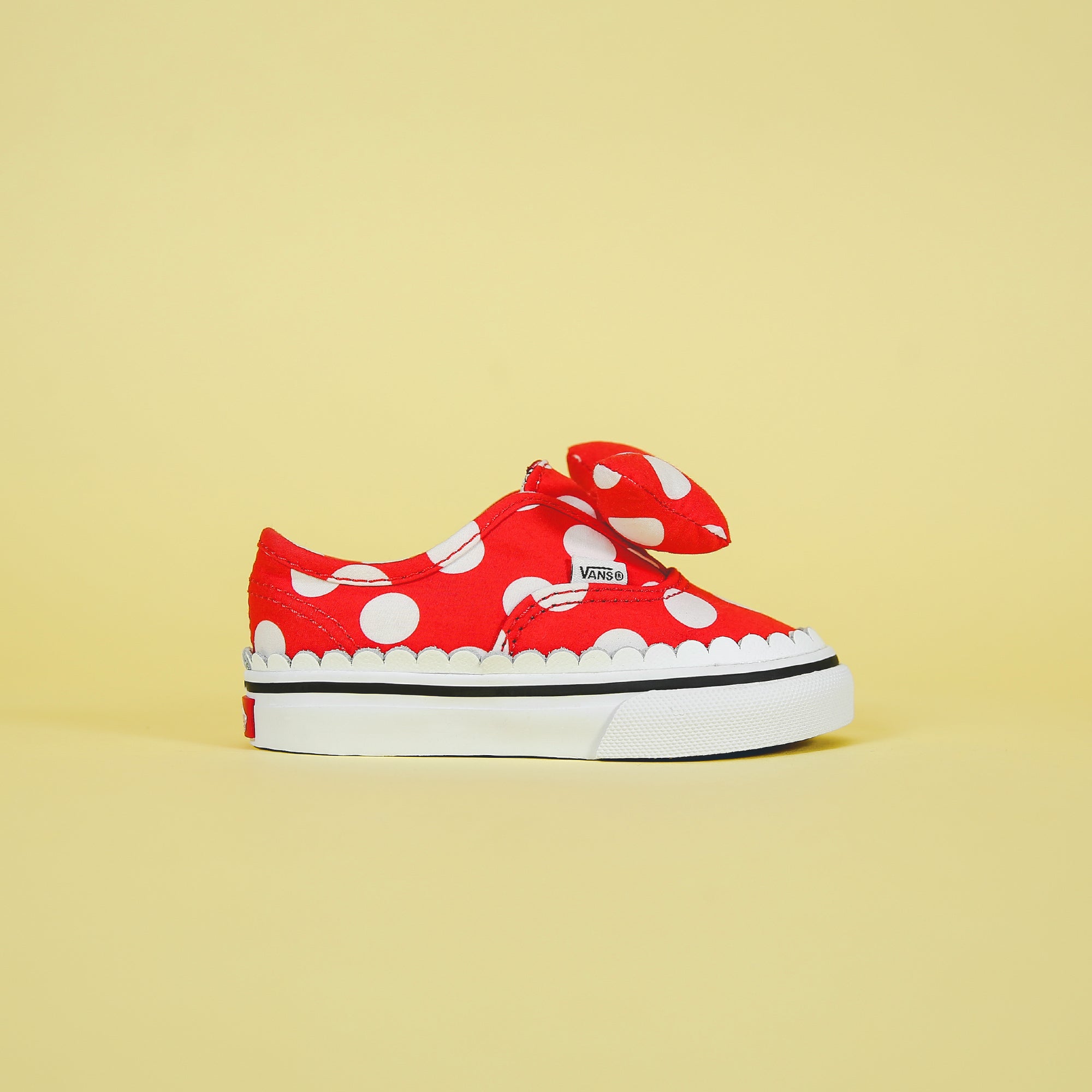 Disney x vans minnie's bow authentic gore womens shoes top