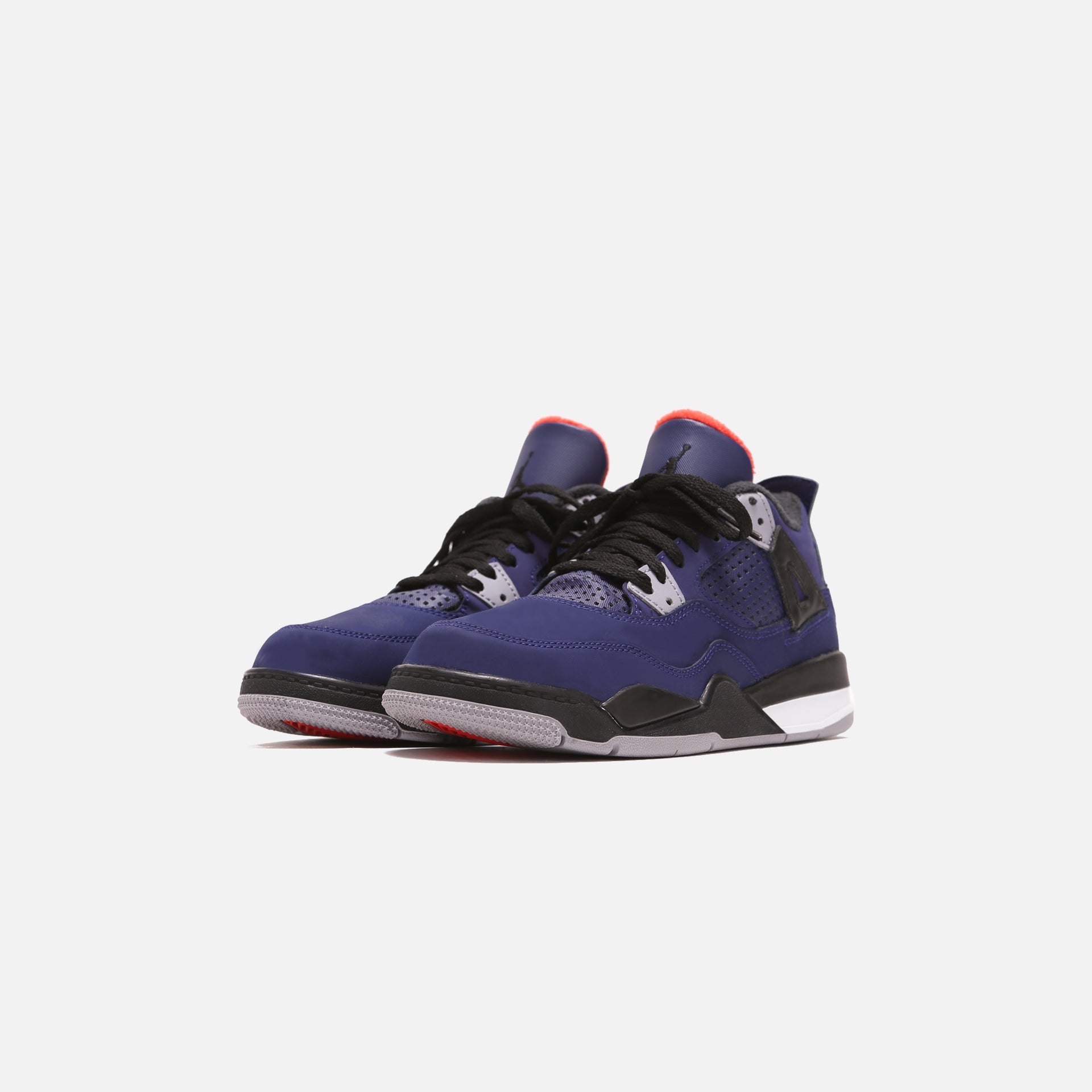 Nike Air Jordan Pre-School 4 Retro Winter - Loyal Blue / Black / White / Habanero Red