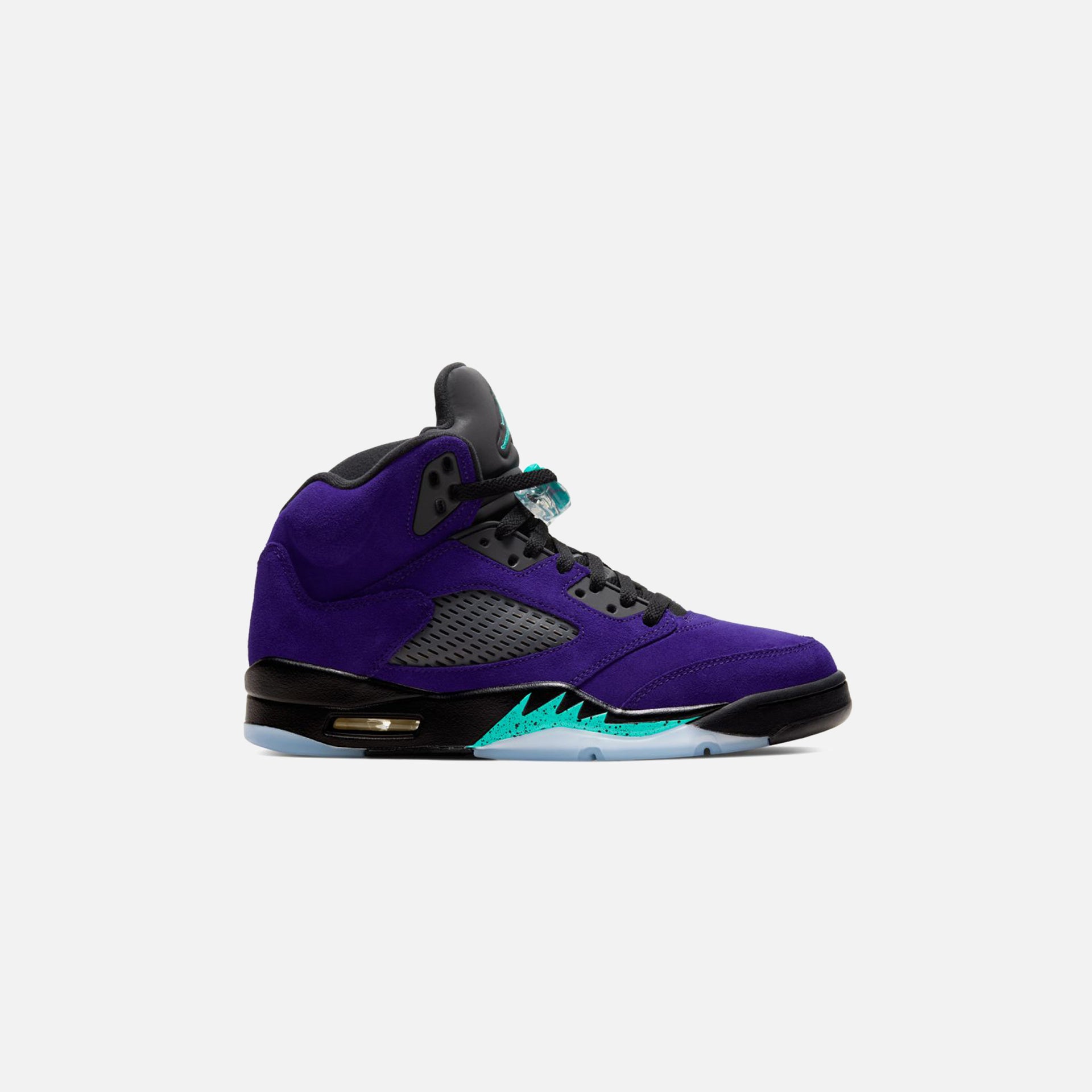 Nike Air Jordan 5 Retro - Black / New Emerald / Fire / Grape Ice