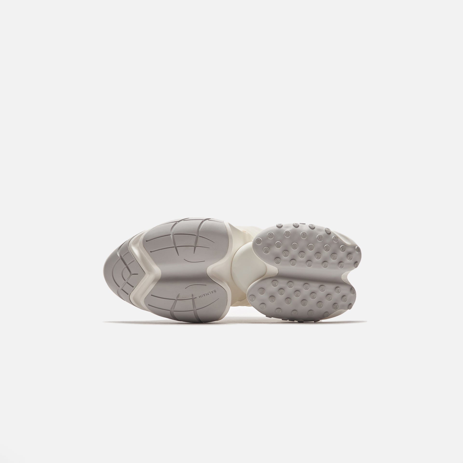 Balmain Unicorn Neoprene and Calfskin Leather Sneaker - White