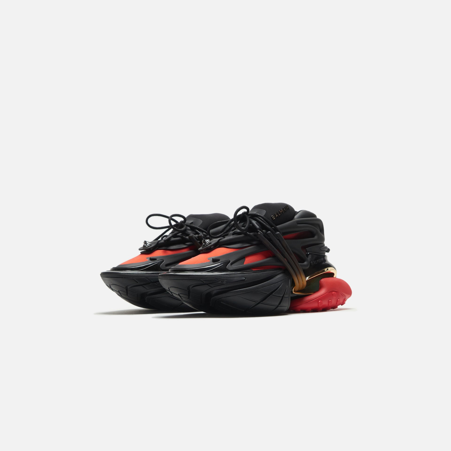 Balmain Unicorn - Neoprene / Calfskin Noir / Rouge