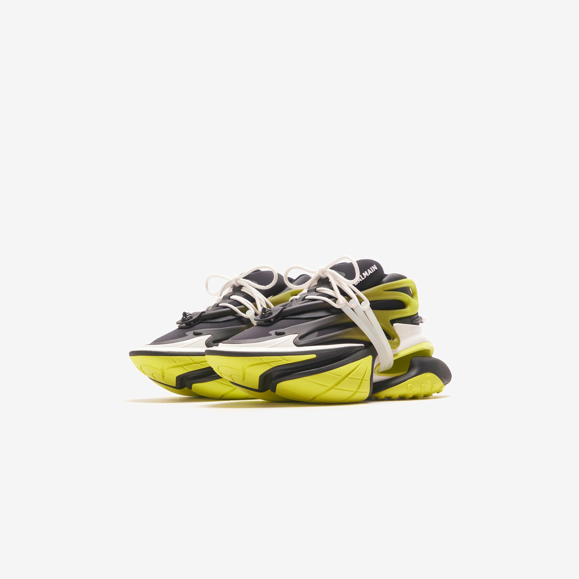 Balmain Unicorn - Neoprene / Metallic Mesh Noir / Vert Fluo