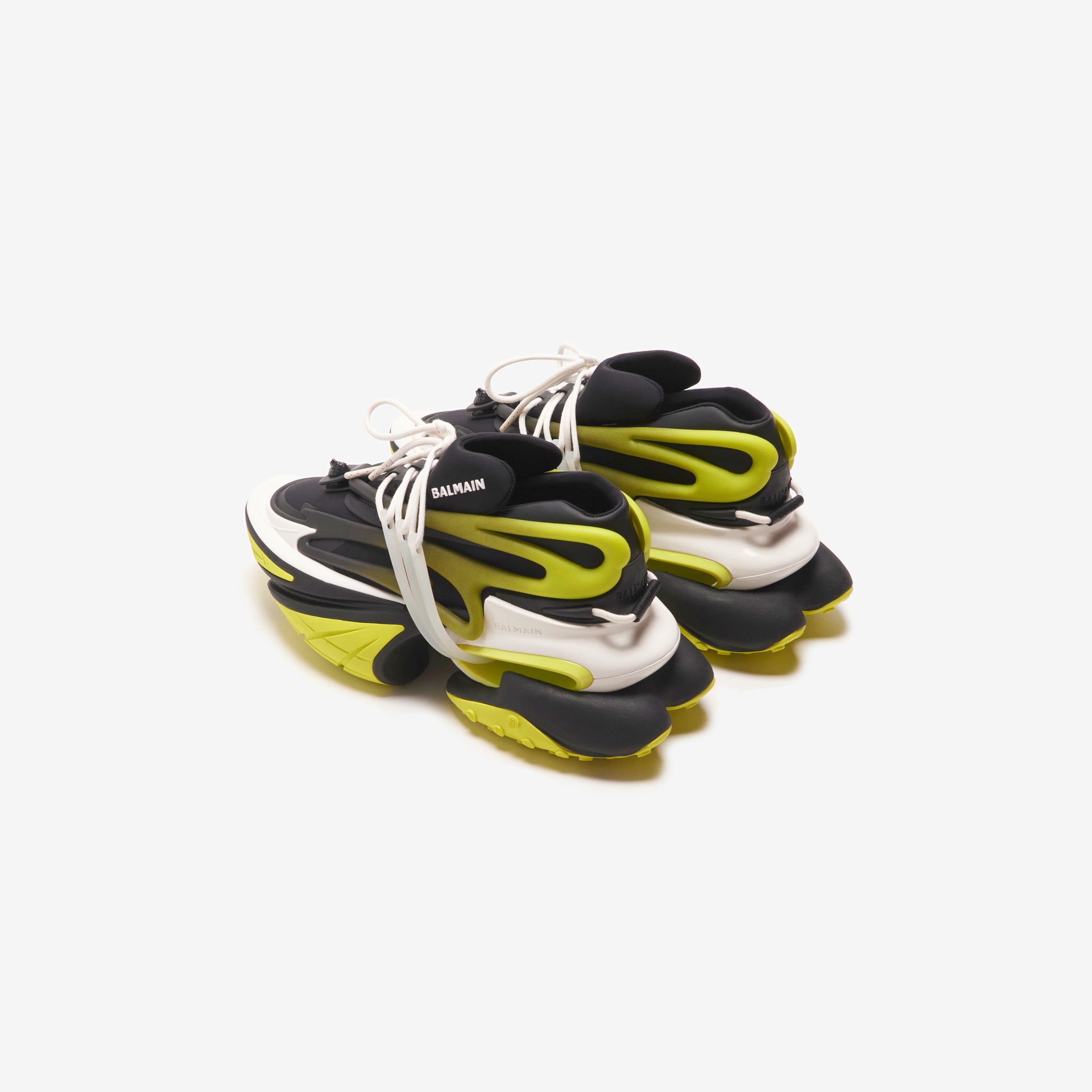 Balmain Unicorn - Neoprene / Metallic Mesh Noir / Vert Fluo