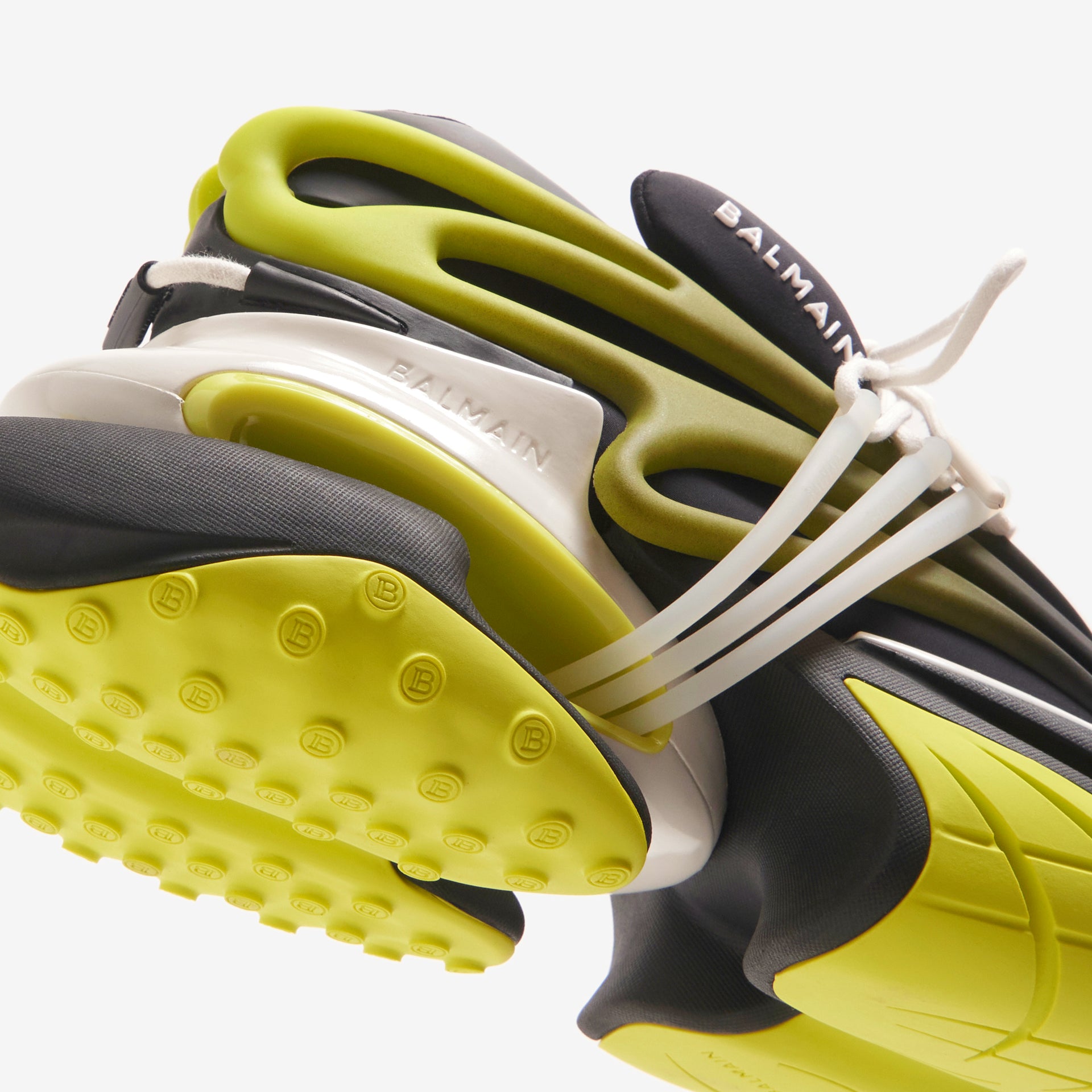 Balmain Unicorn - Neoprene / Metallic Mesh Noir / Vert Fluo