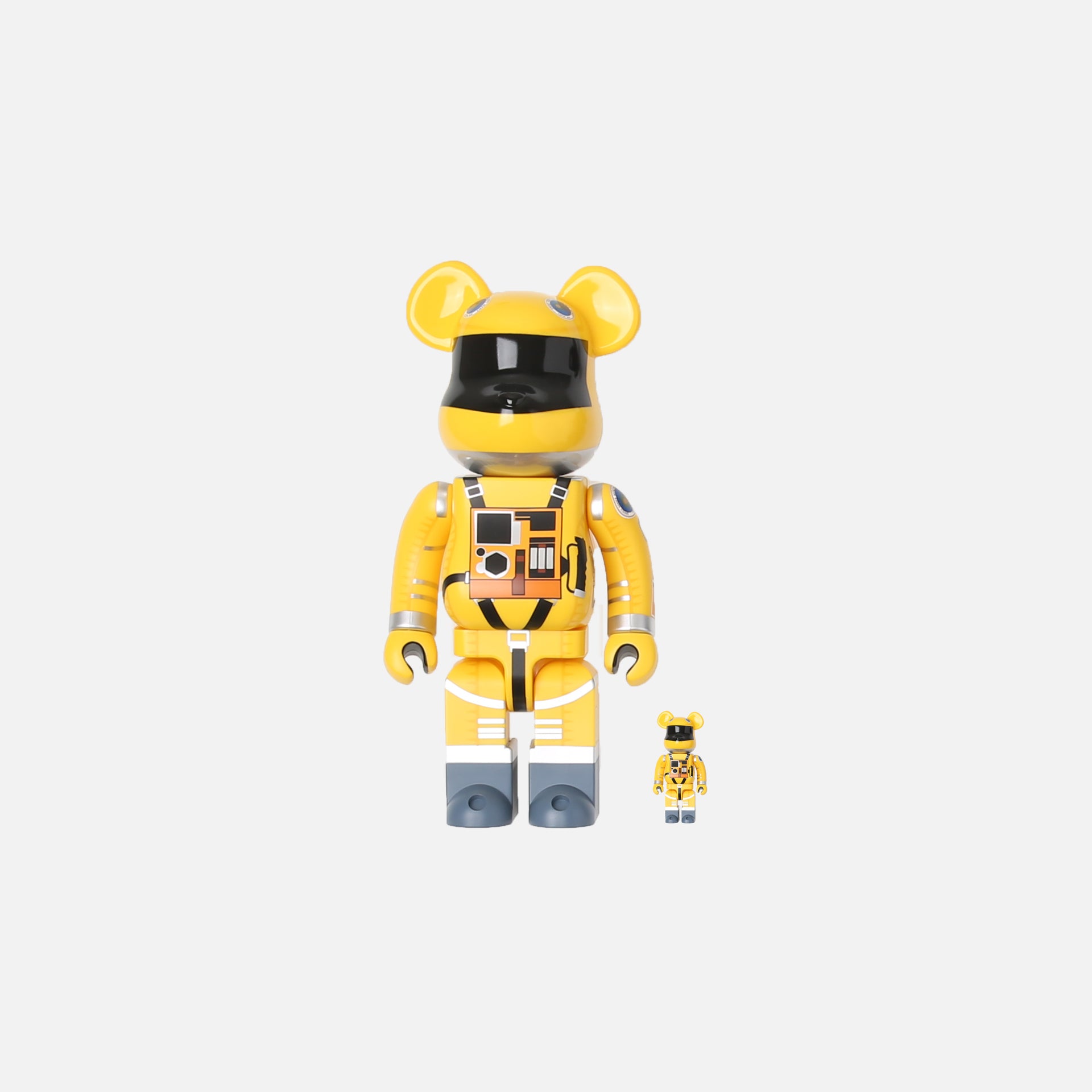 BearBrick Space Suit 400% + 100%  - Yellow