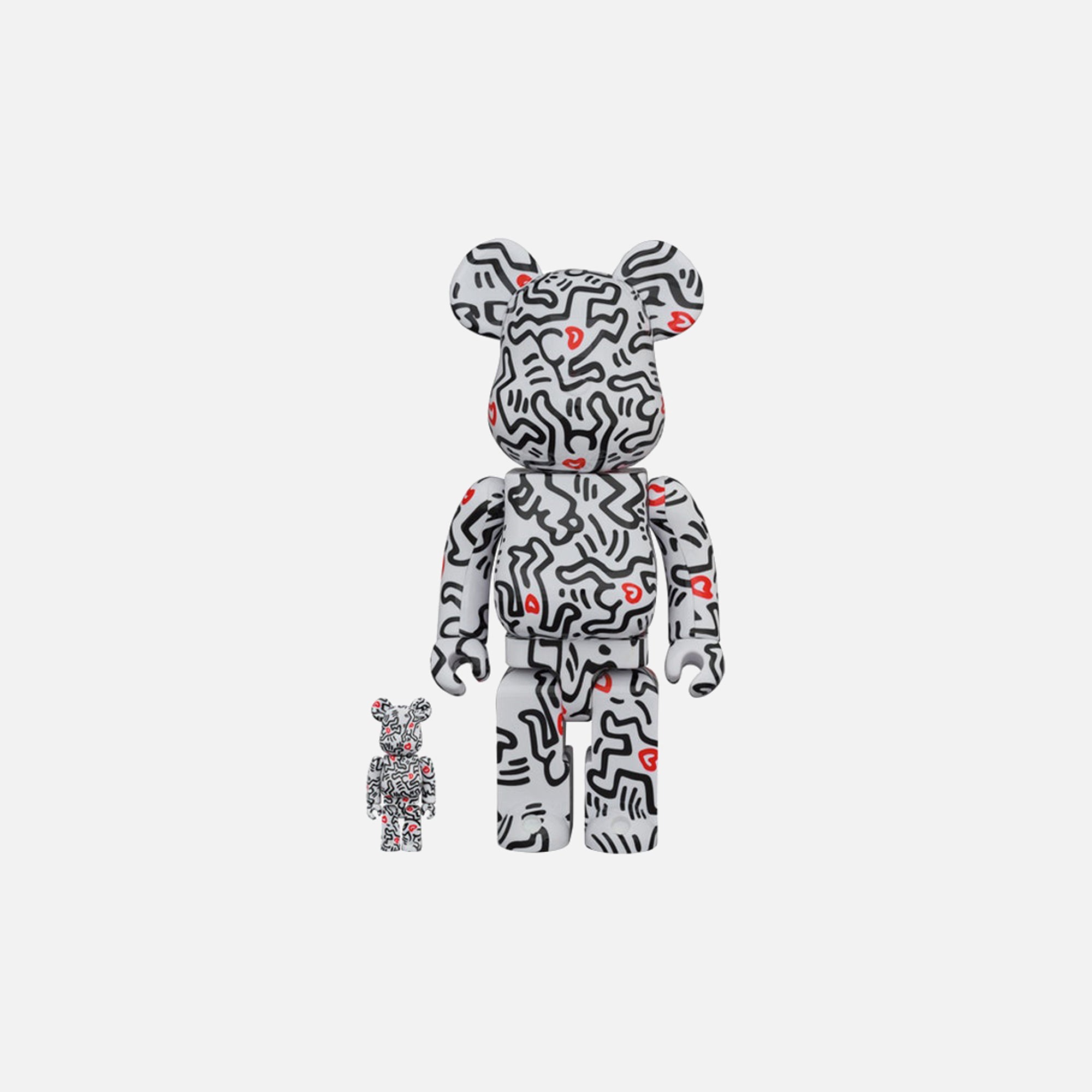 BearBrick Keith Haring #8 400% + 100% – Kith