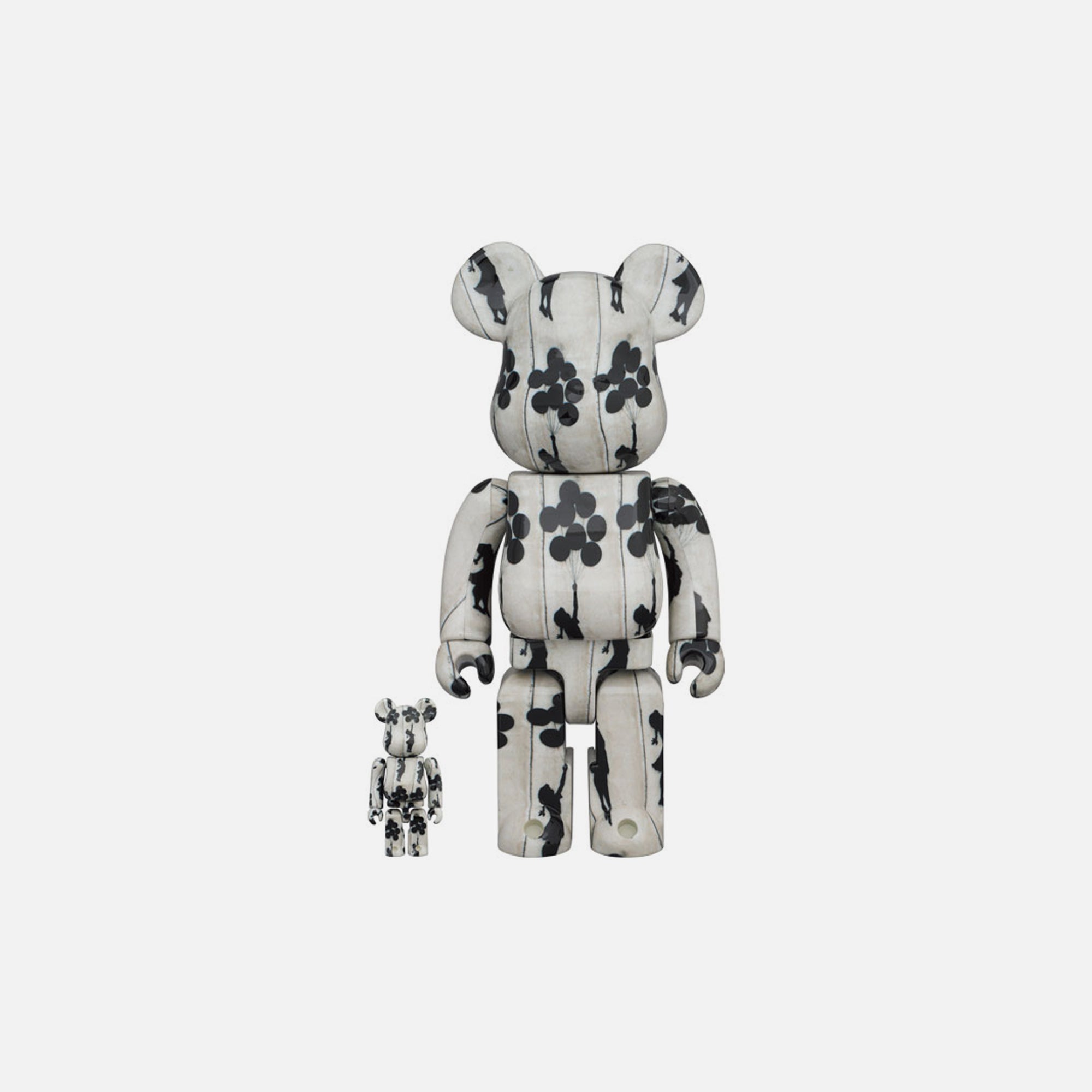 BearBrick Flying Balloons Girl 400% + 100% – Kith