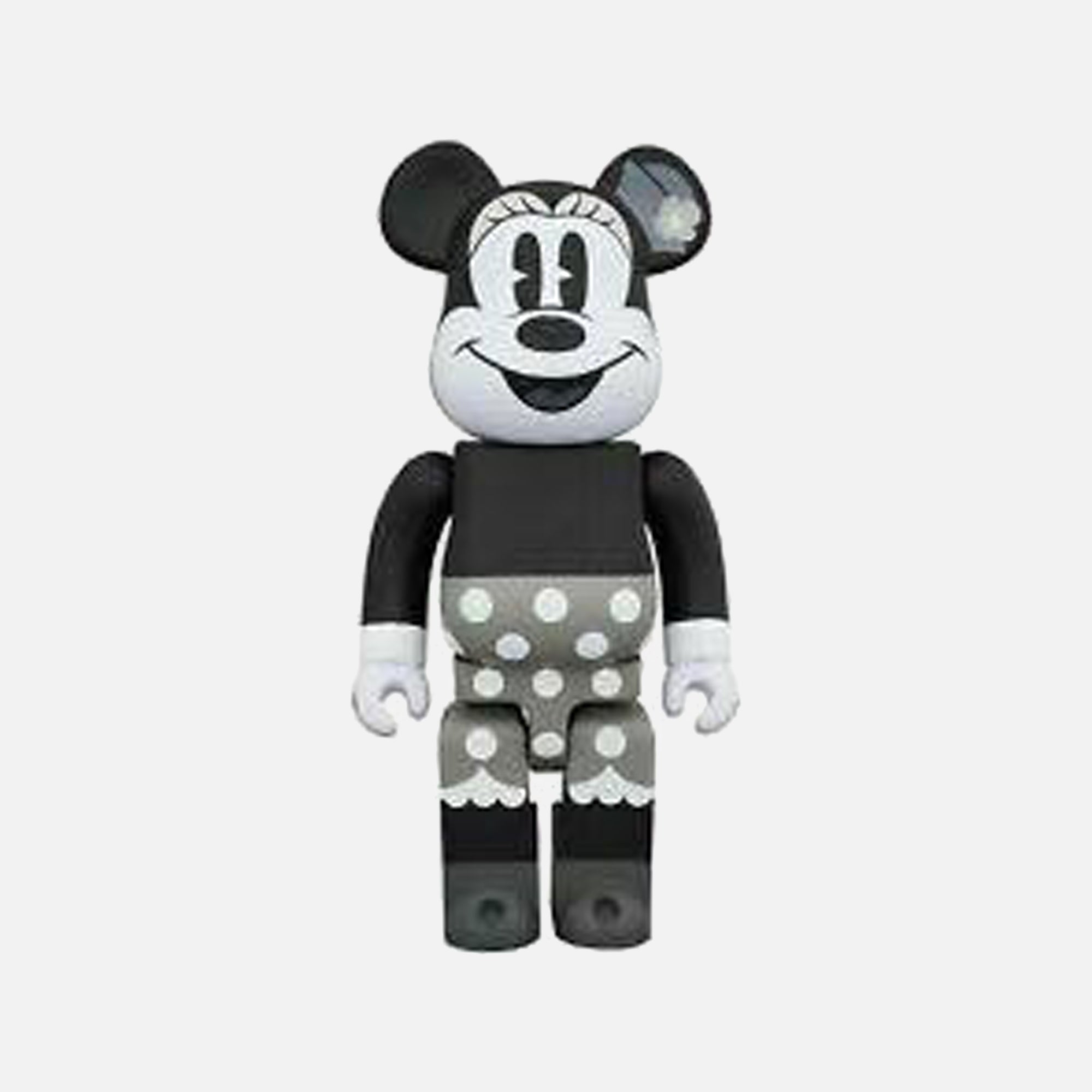 BearBrick Minnie Mouse B&W 1000% – Kith