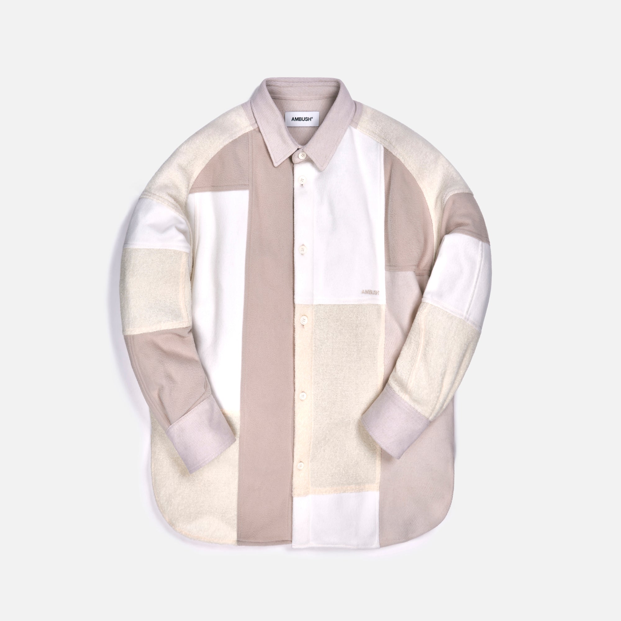 Ambush Patchwork Shirt - White / Multi