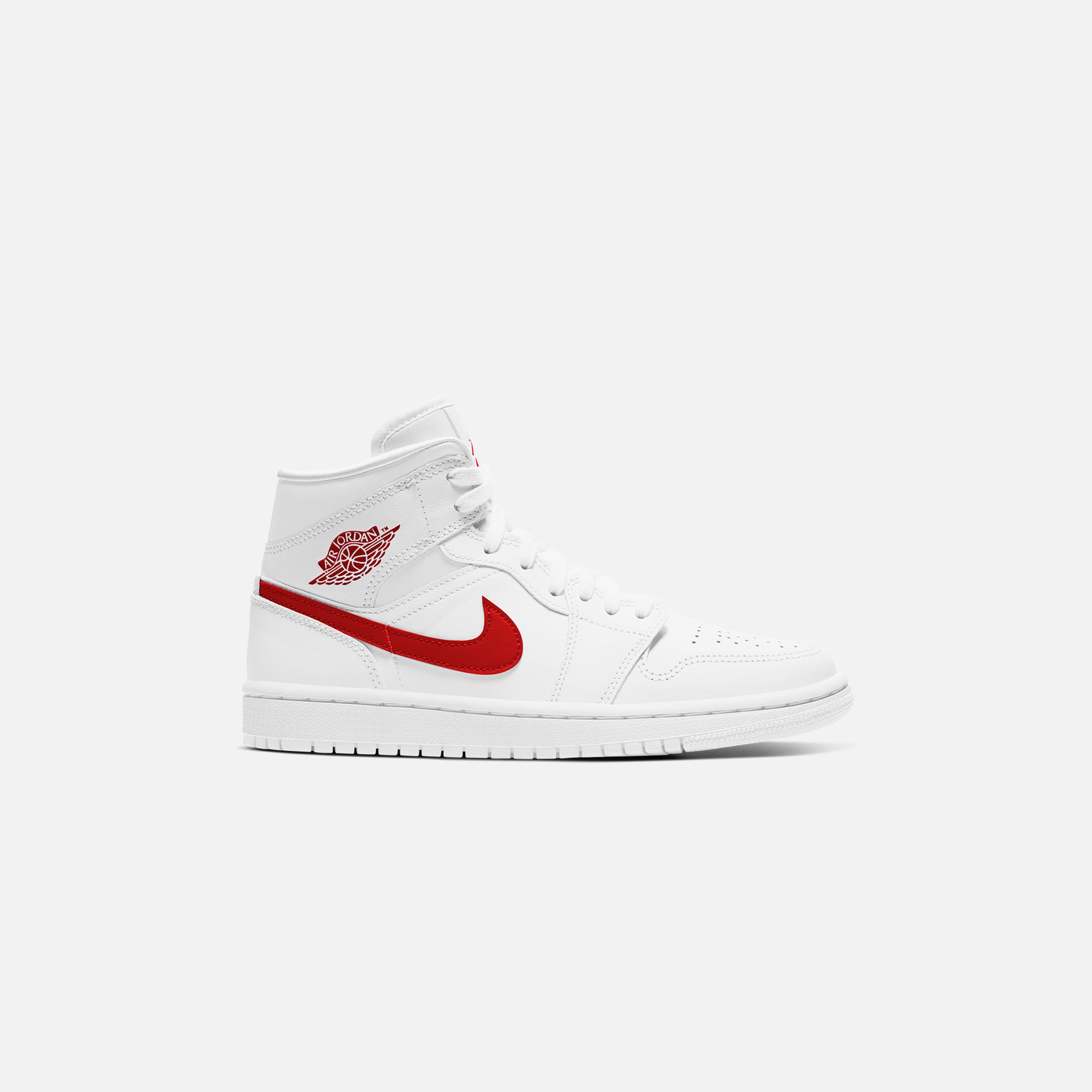 Nike WMNS Air Jordan 1 Mid White University Red Kith