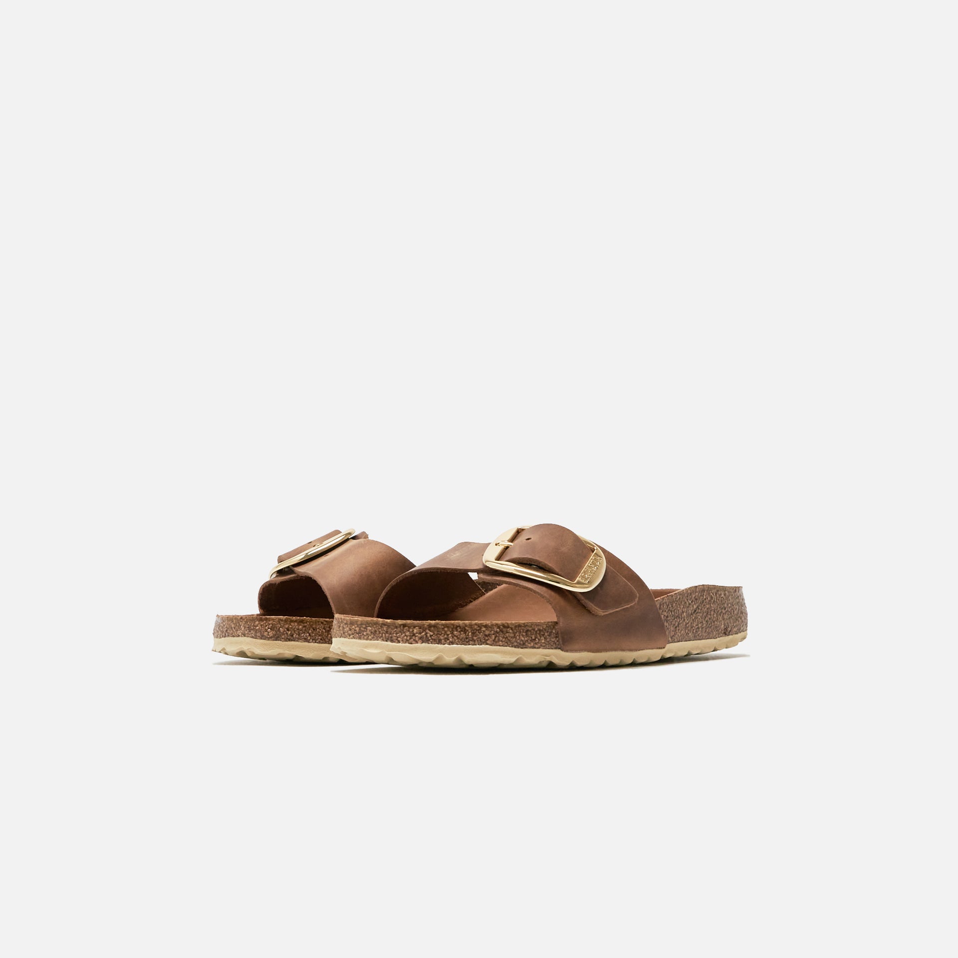 Birkenstock WMNS Madrid Big Buckle Cognac - Brown