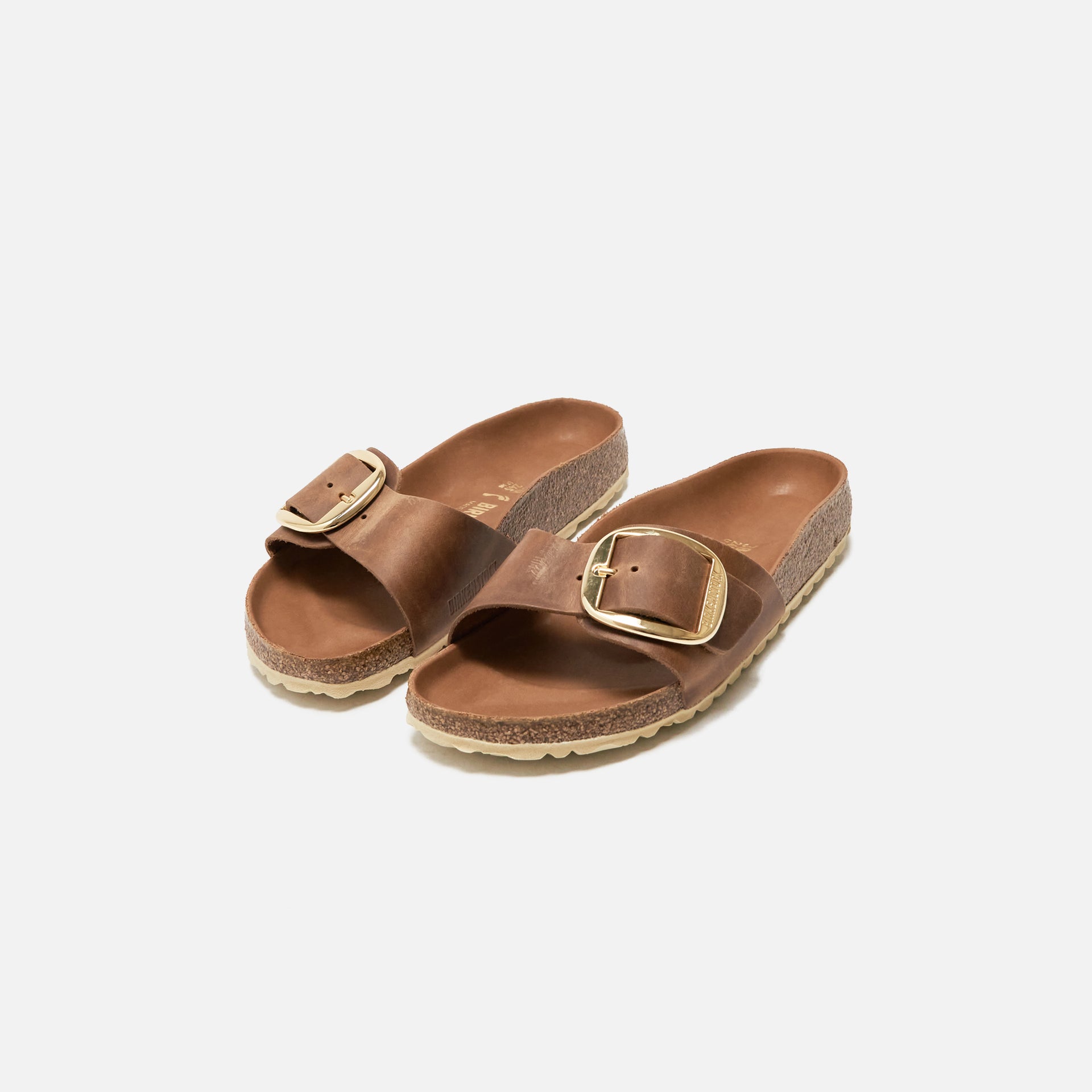 Birkenstock WMNS Madrid Big Buckle Cognac - Brown