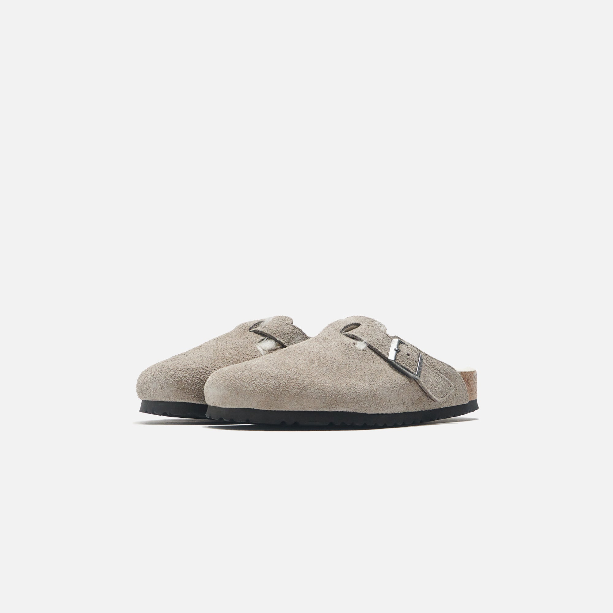 Birkenstock Boston Shearling - Stone Coin / Natural – Kith
