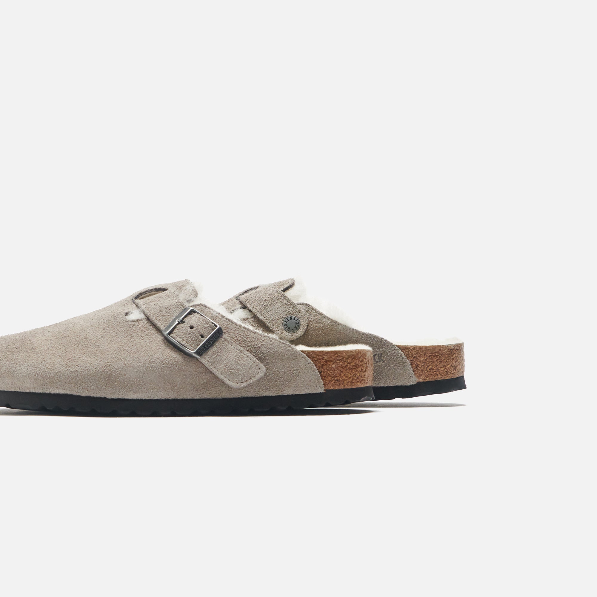 Birkenstock Boston Shearling - Stone Coin / Natural – Kith