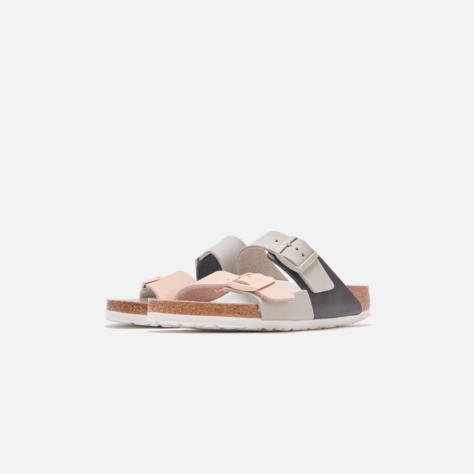 Birkenstock Arizona Split Hex Nubuck Leather - Mineral / Light Rose