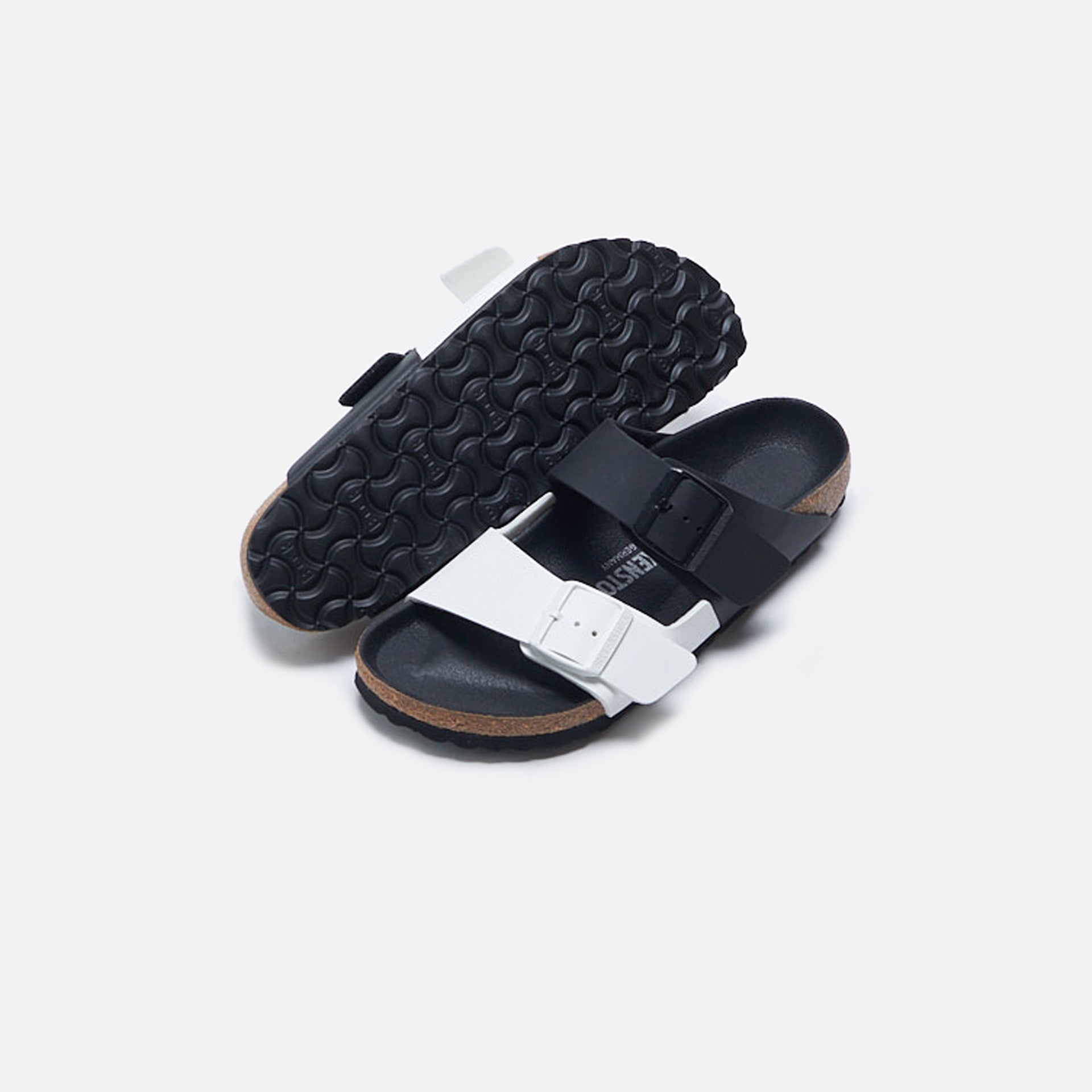 Birkenstock Arizona Split Birko-Flor - Black / White