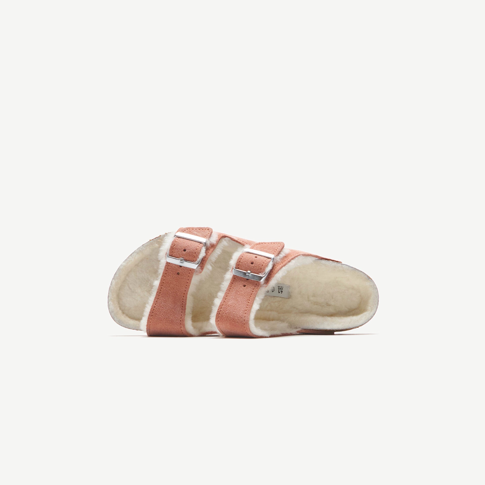 Birkenstock WMNS Arizona Shearling - Pink Clay / Natural Suede