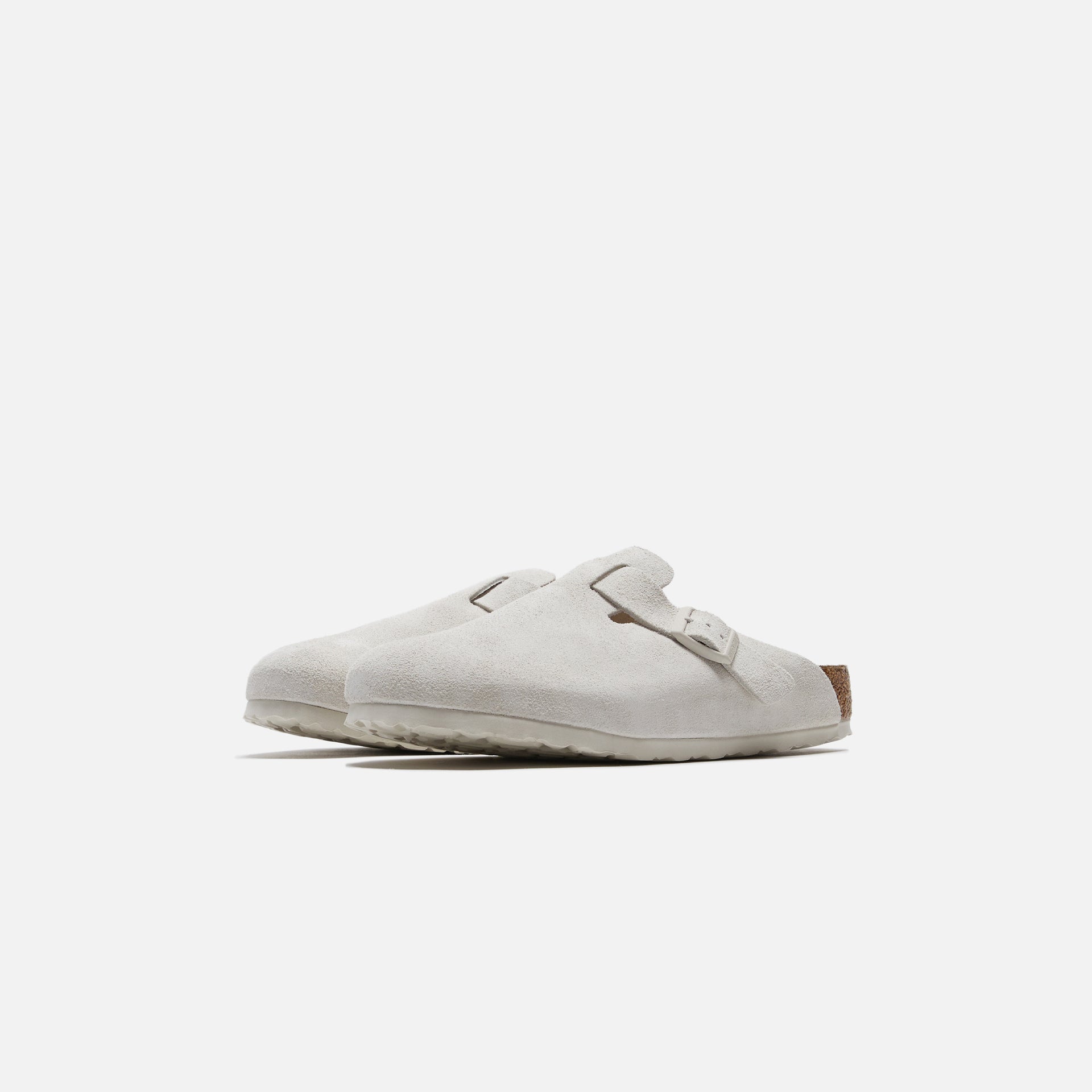 Birkenstock Boston Antique Suede - White